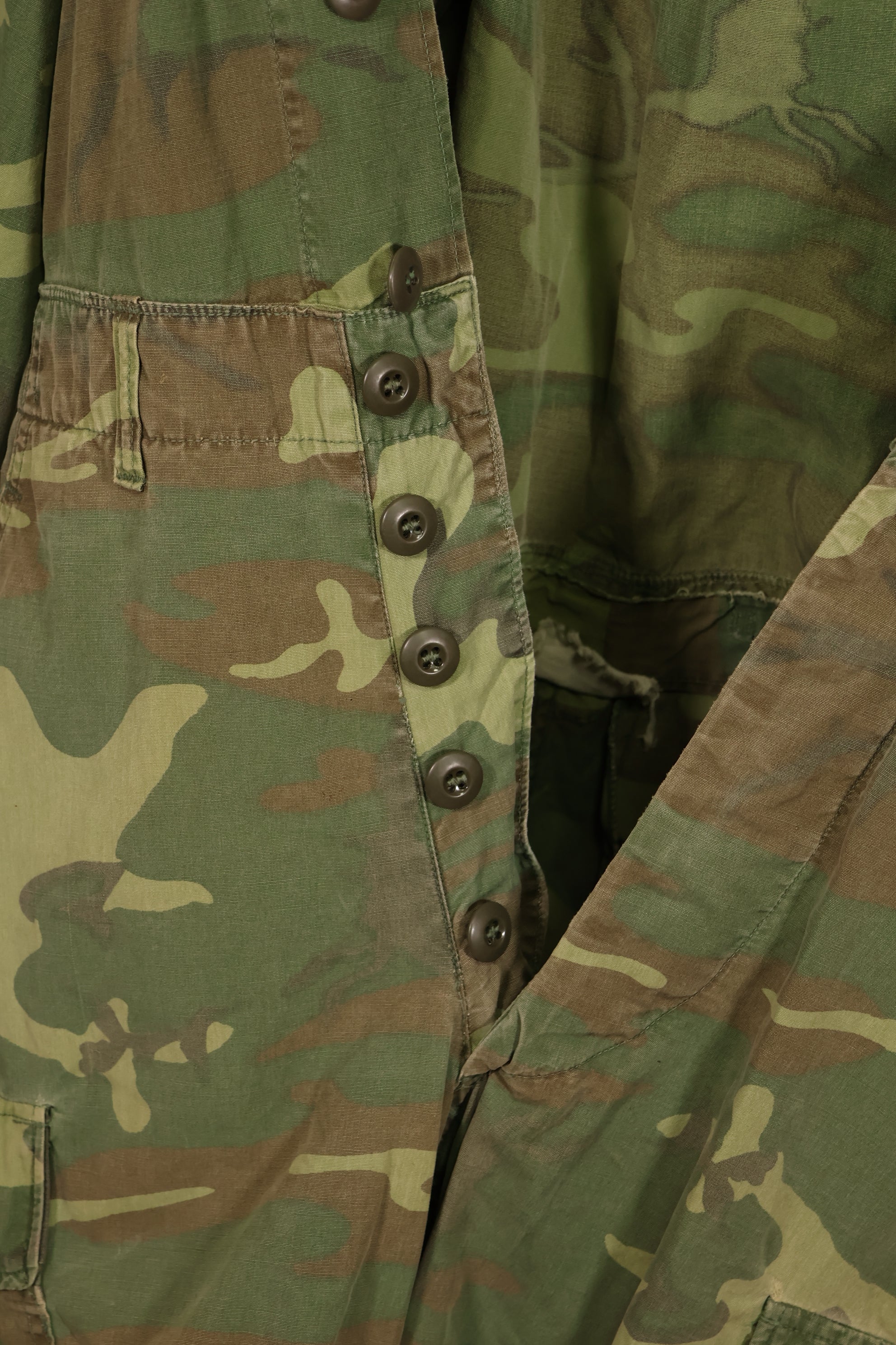 実物　1966年〜1967年　レア品　ローカル改造　フライトスーツ　ERDL 初期プリント