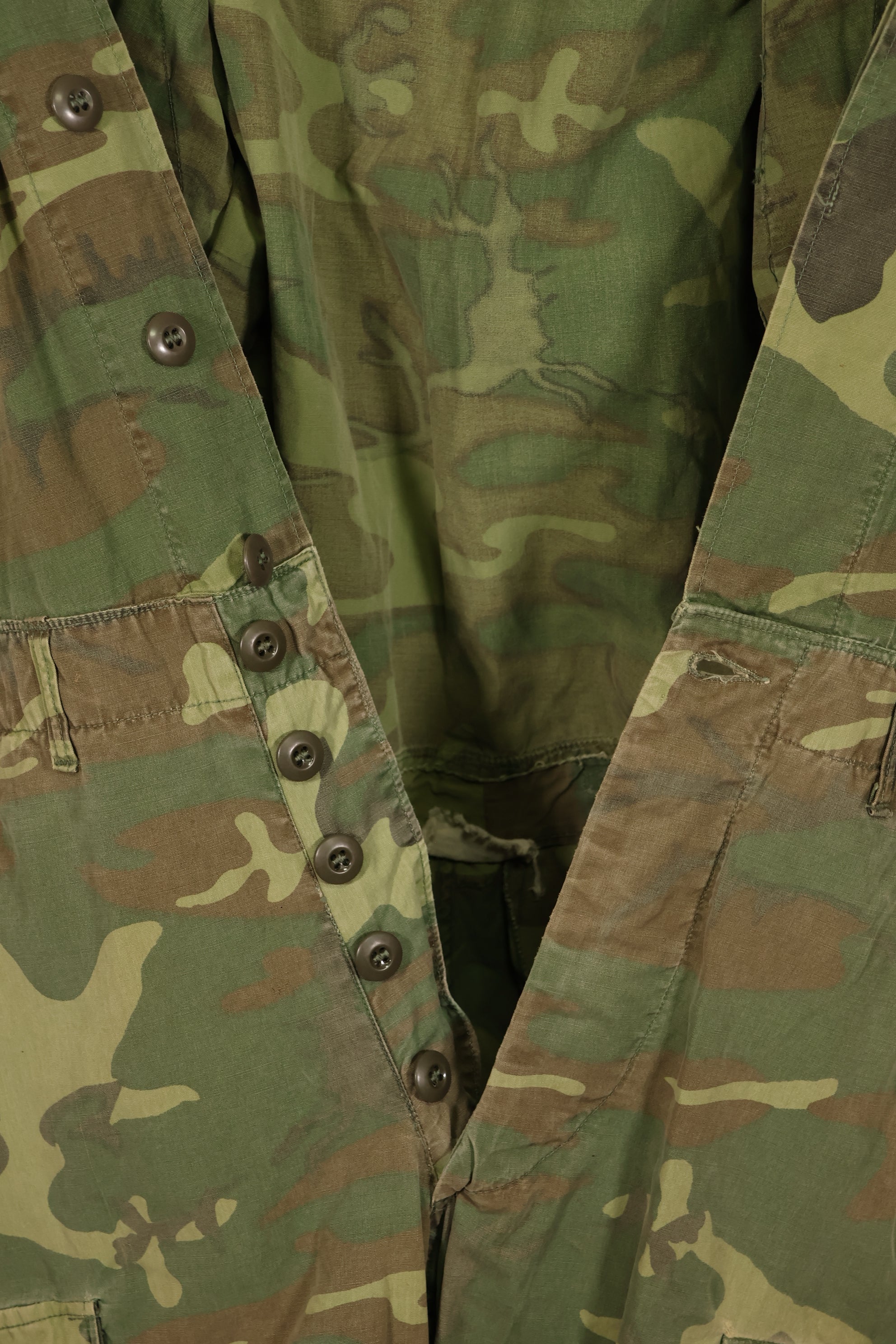 実物　1966年〜1967年　レア品　ローカル改造　フライトスーツ　ERDL 初期プリント