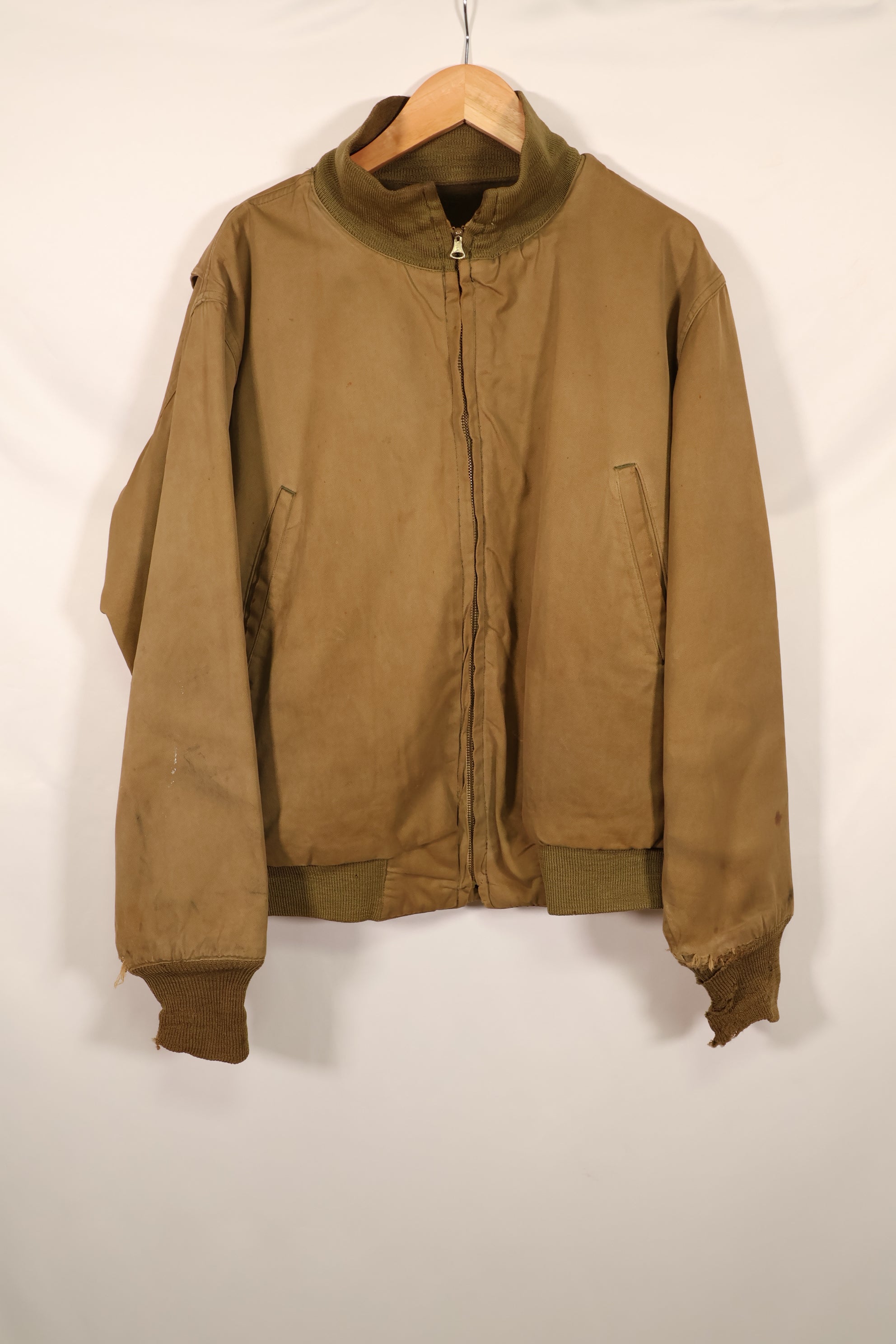 実物　1940年代　2nd Model アメリカ陸軍　ウィンターコンバットジャケット　タンカースジャケット　中古品