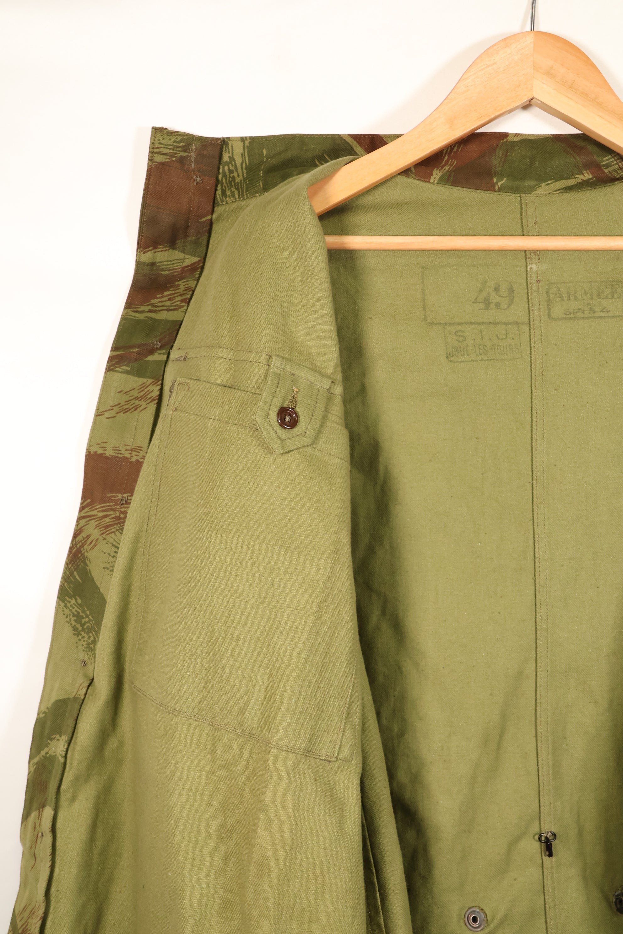 1950年代　フランス軍　TAP 47/53　リザード迷彩　パラトルーパージャケット　状態良い