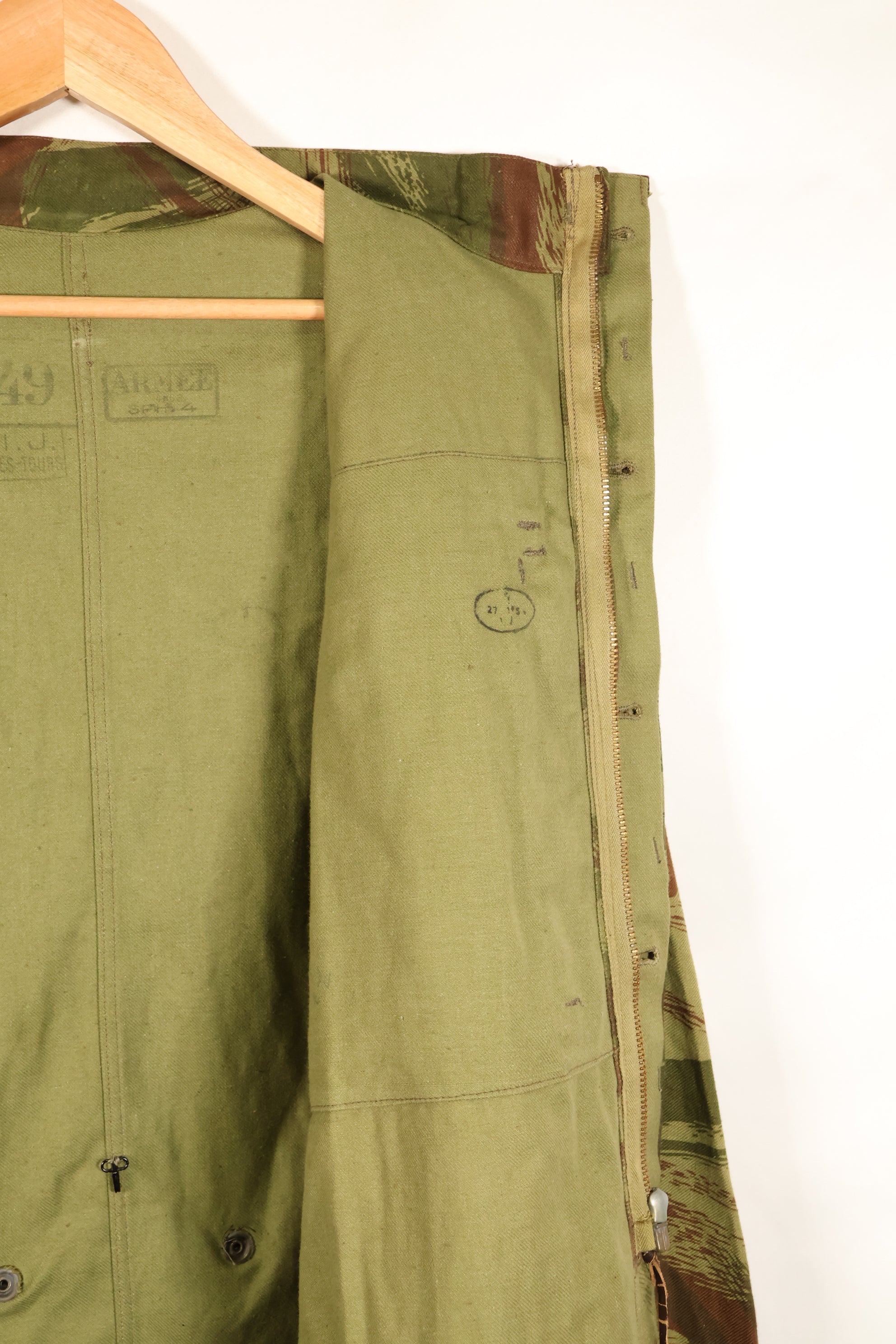 1950年代　フランス軍　TAP 47/53　リザード迷彩　パラトルーパージャケット　状態良い