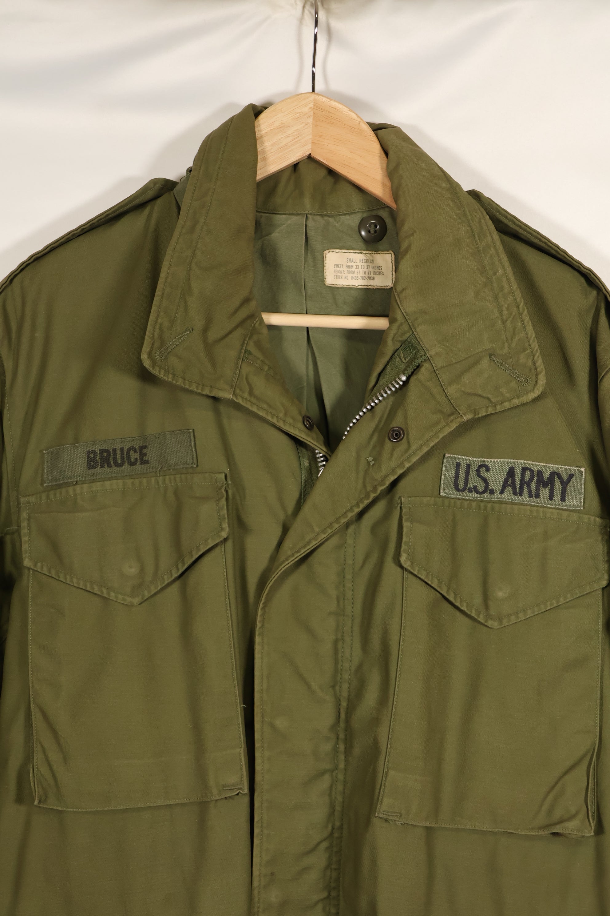 Circa 1967-71 S-R 2nd Model M65 Field Jacket Silver Zipper Used