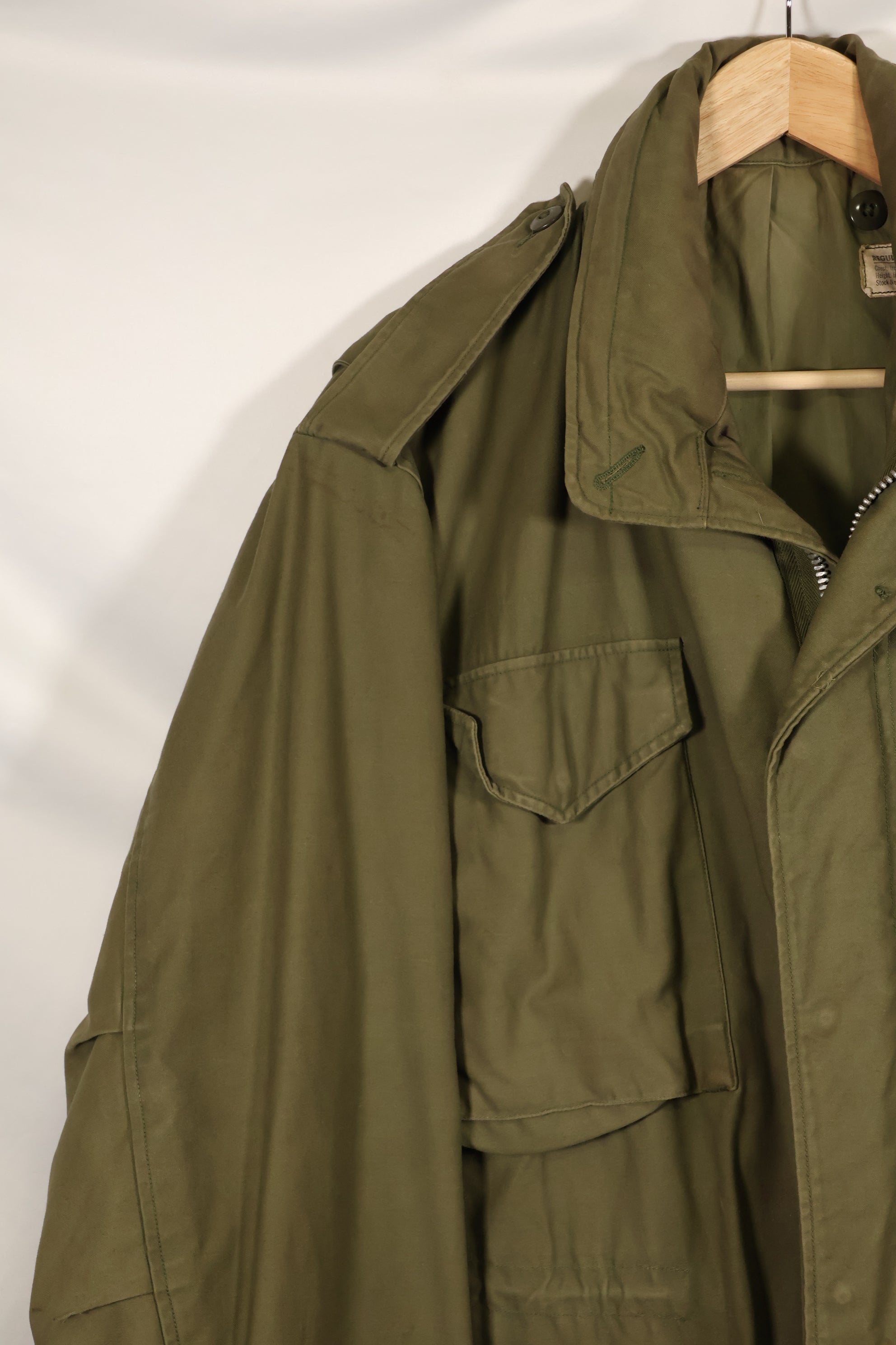 1967年契約ロット　M-R　2nd Model M65 フィールドジャケット　シルバージッパー　中古品