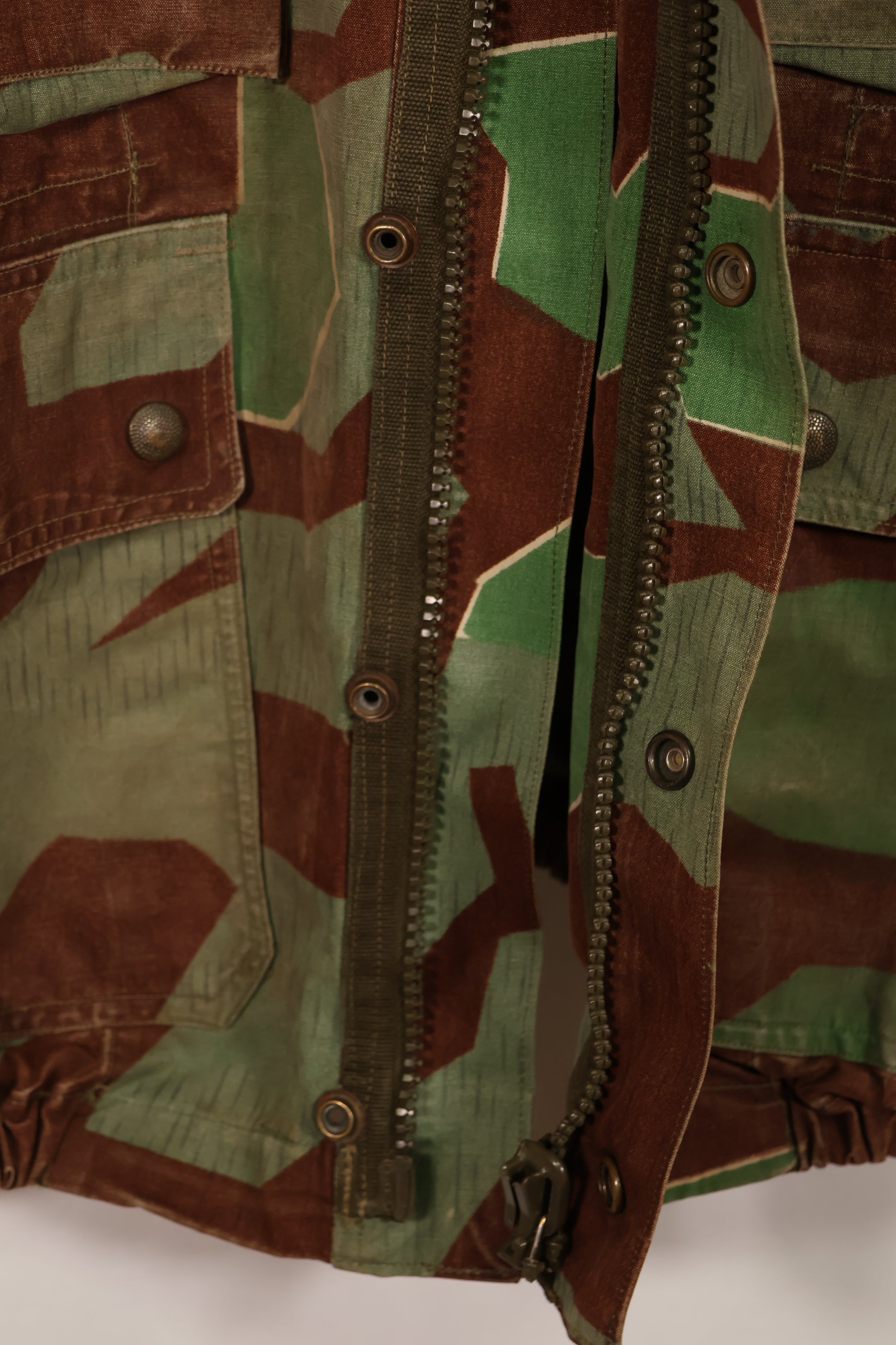 実物　1950年代　西ドイツ　空挺ジャケット　スプリンターパターン　ジッパー故障あり　中古品