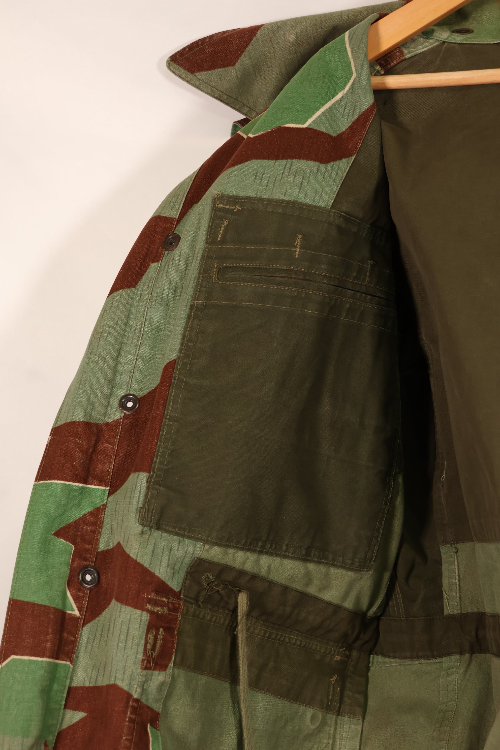 実物　1950年代　西ドイツ　空挺ジャケット　スプリンターパターン　ジッパー故障あり　中古品