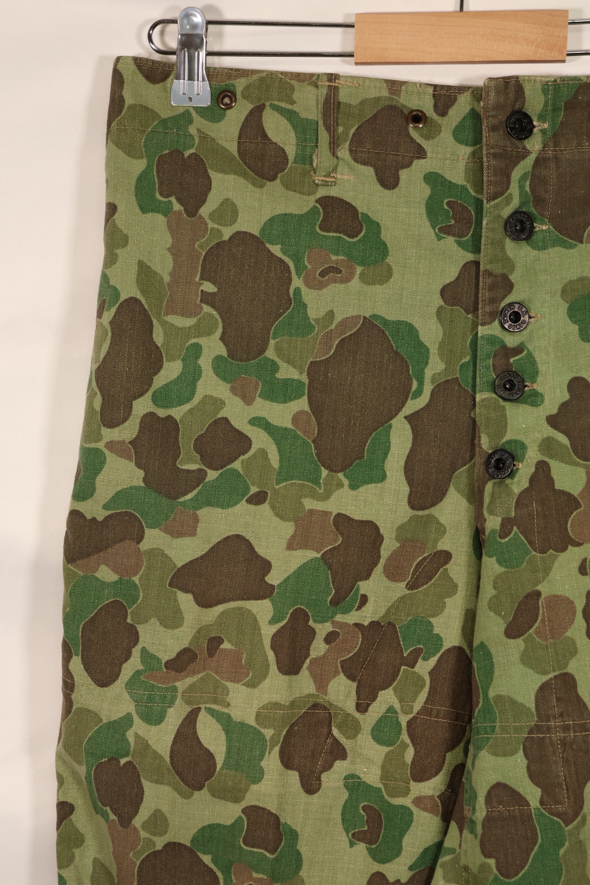 実物　WWII アメリカ海兵隊　P44　HBT　フロッグスキン迷彩　中古品