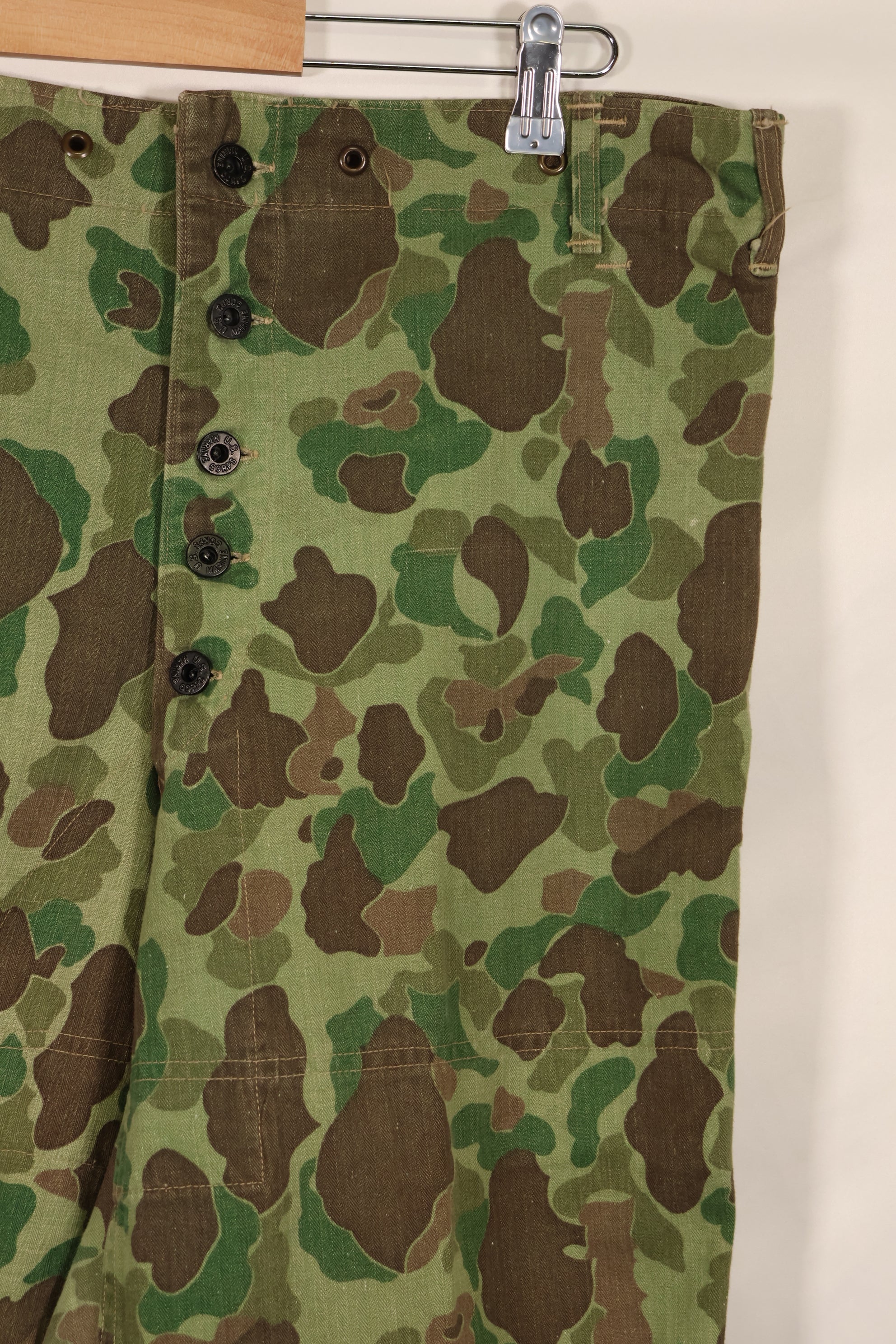 実物　WWII アメリカ海兵隊　P44　HBT　フロッグスキン迷彩　中古品