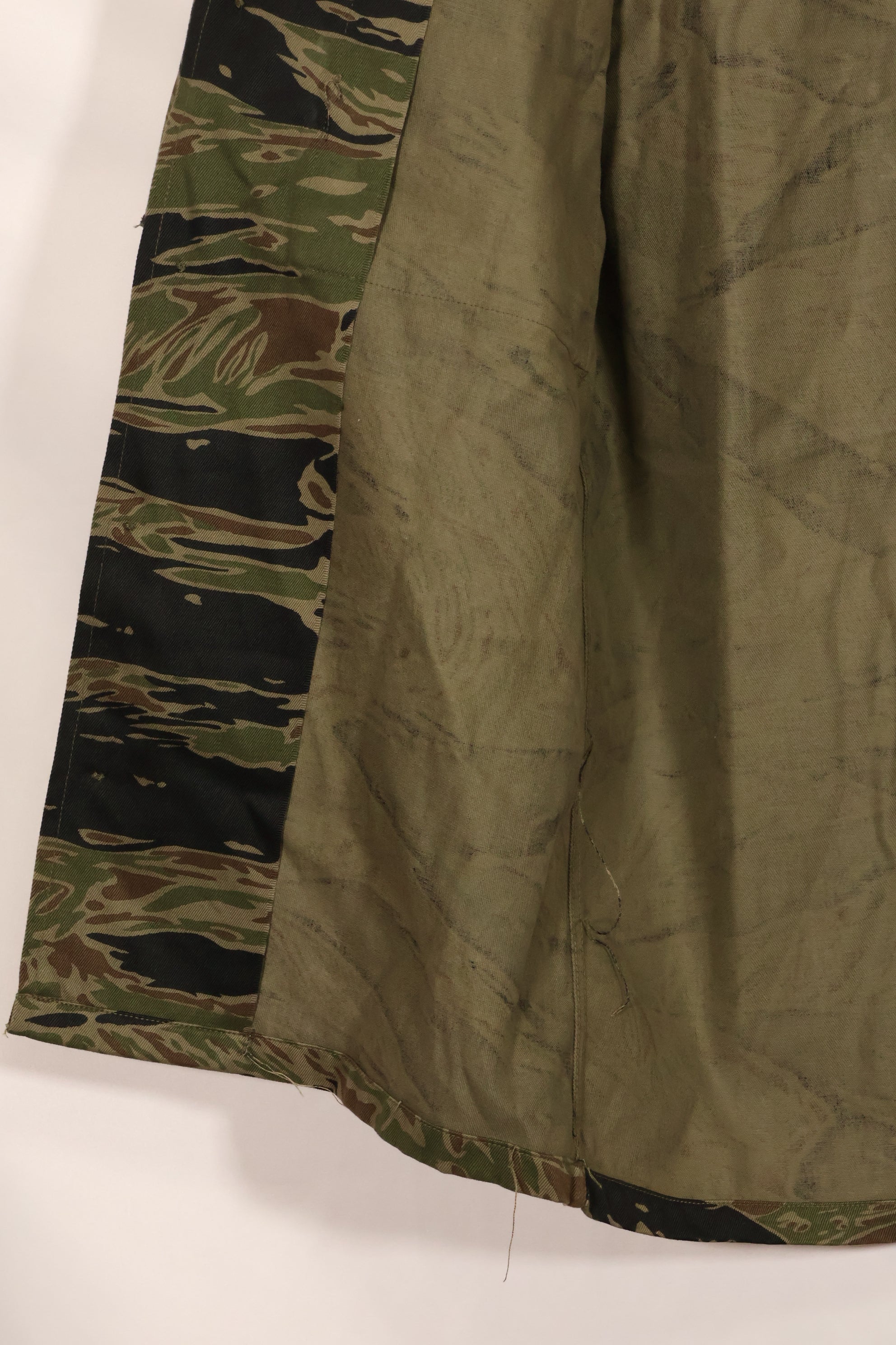 1960年代　半袖カスタム　シルバータイガー　タイガーストライプシャツ　US-M　状態良い　中古品