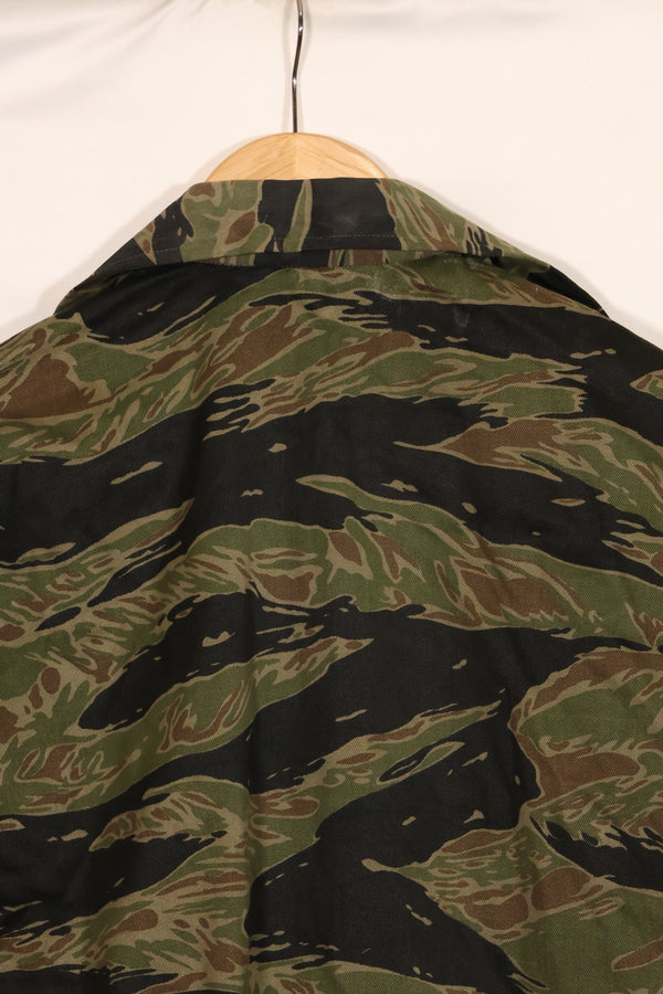 1960年代　半袖カスタム　シルバータイガー　タイガーストライプシャツ　US-M　状態良い　中古品