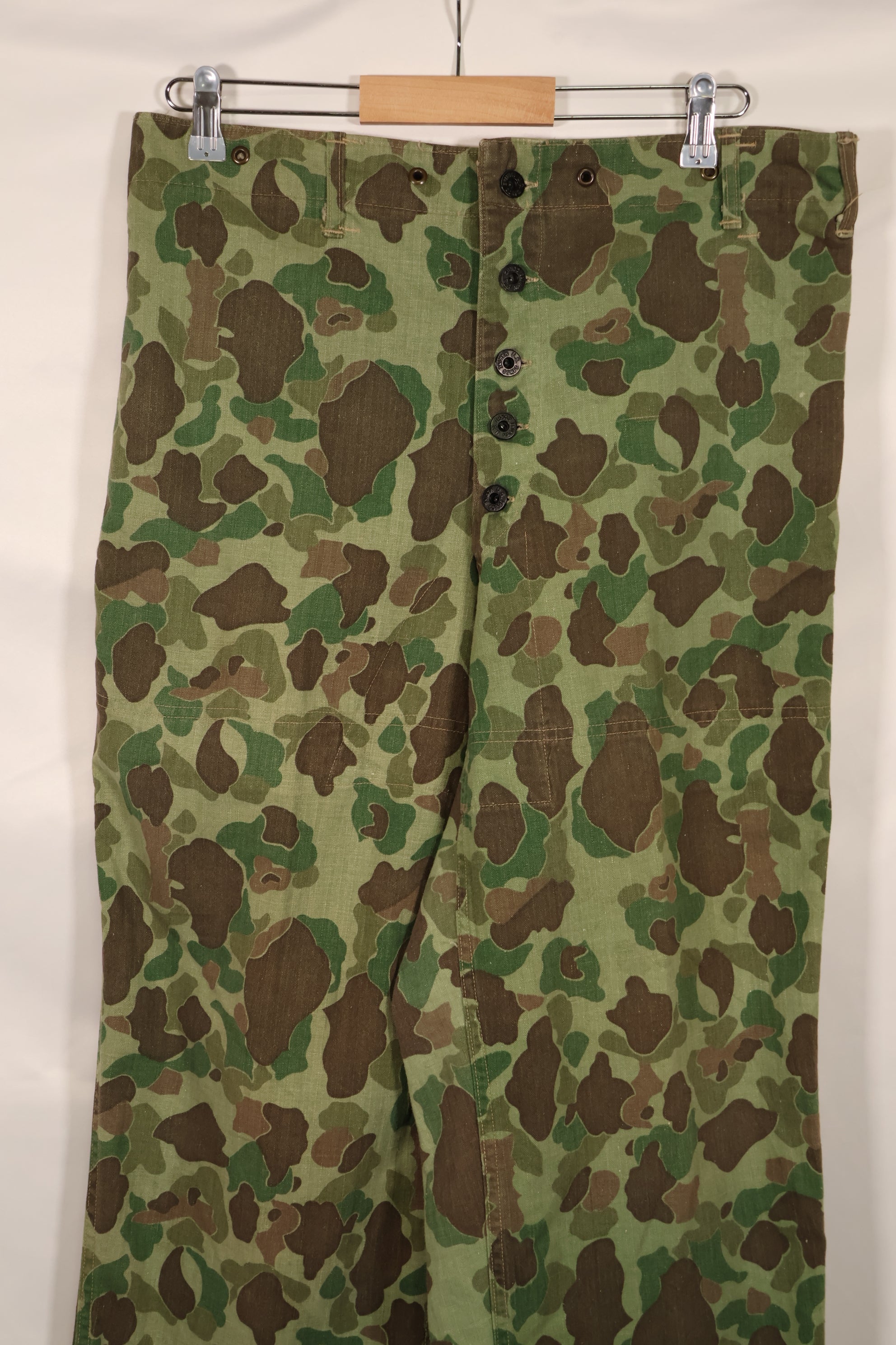 実物　WWII アメリカ海兵隊　P44　HBT　フロッグスキン迷彩　中古品