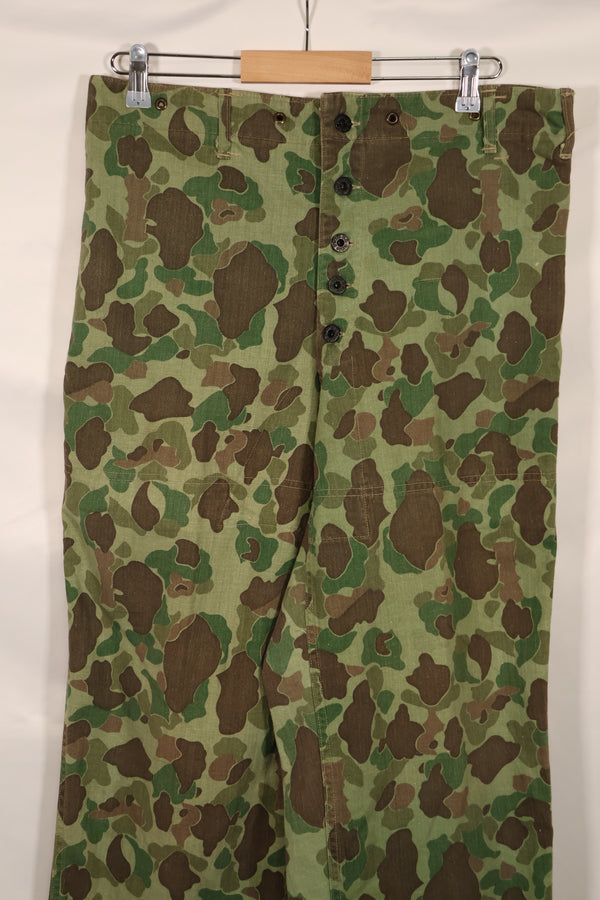 実物　WWII アメリカ海兵隊　P44　HBT　フロッグスキン迷彩　中古品