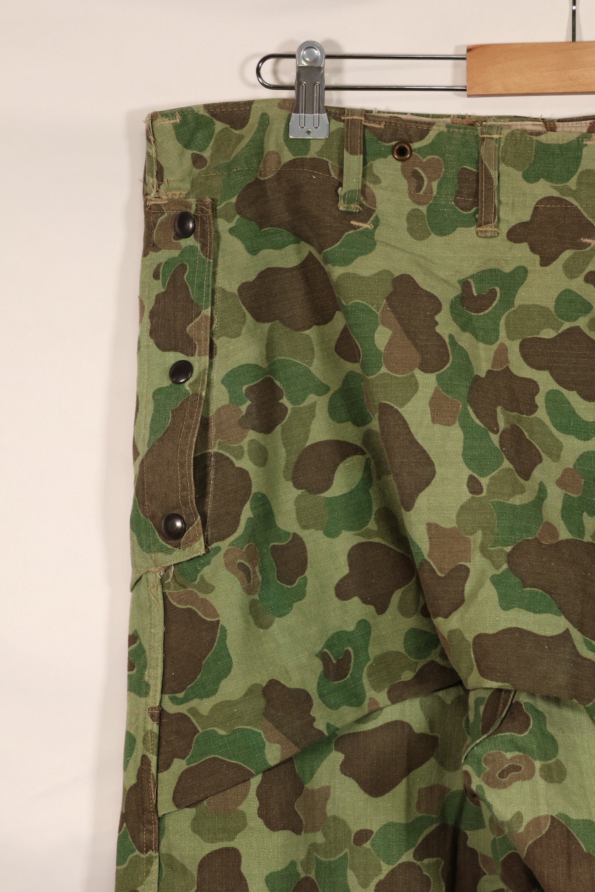 実物　WWII アメリカ海兵隊　P44　HBT　フロッグスキン迷彩　中古品