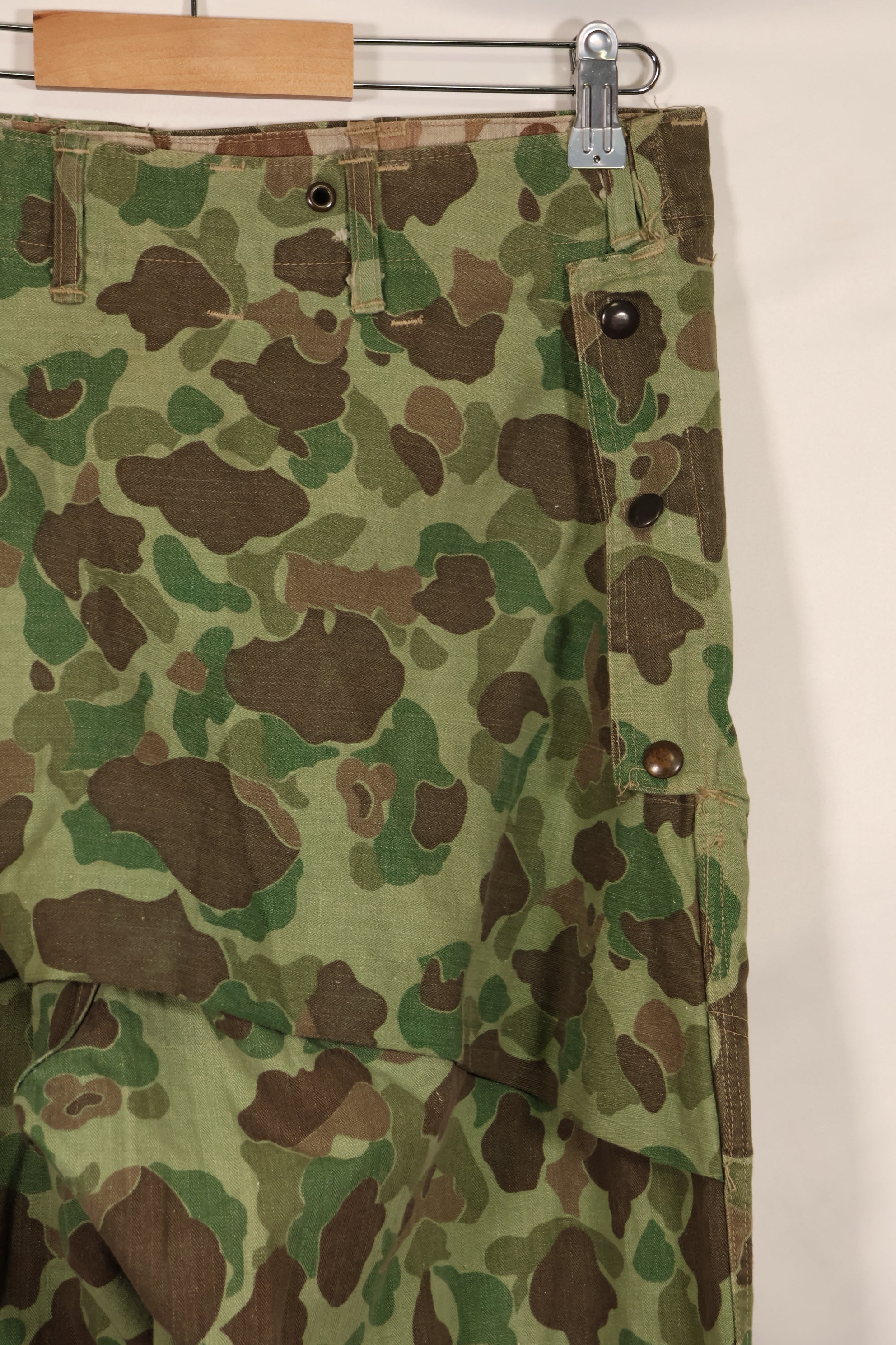 実物　WWII アメリカ海兵隊　P44　HBT　フロッグスキン迷彩　中古品