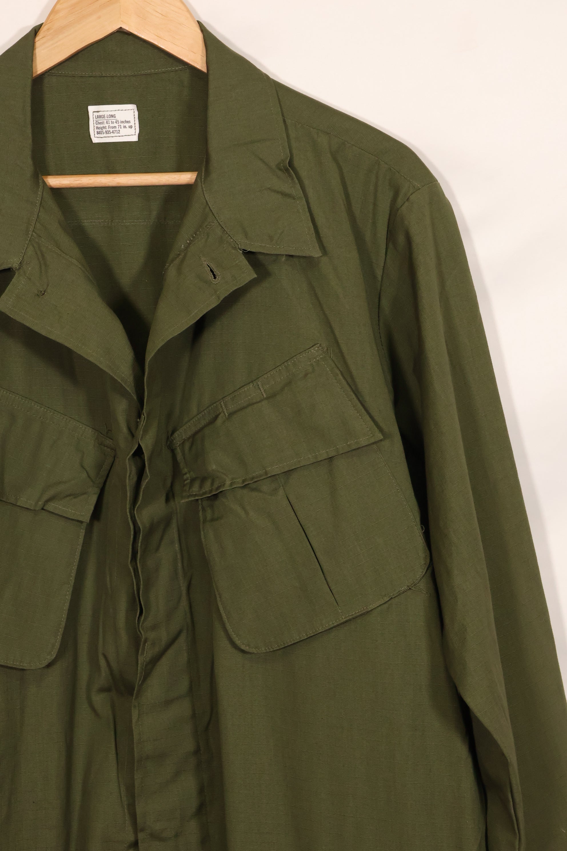 実物　L-L デッドストック　1969年製　4th Model ジャングルファティーグ　ジャケット R