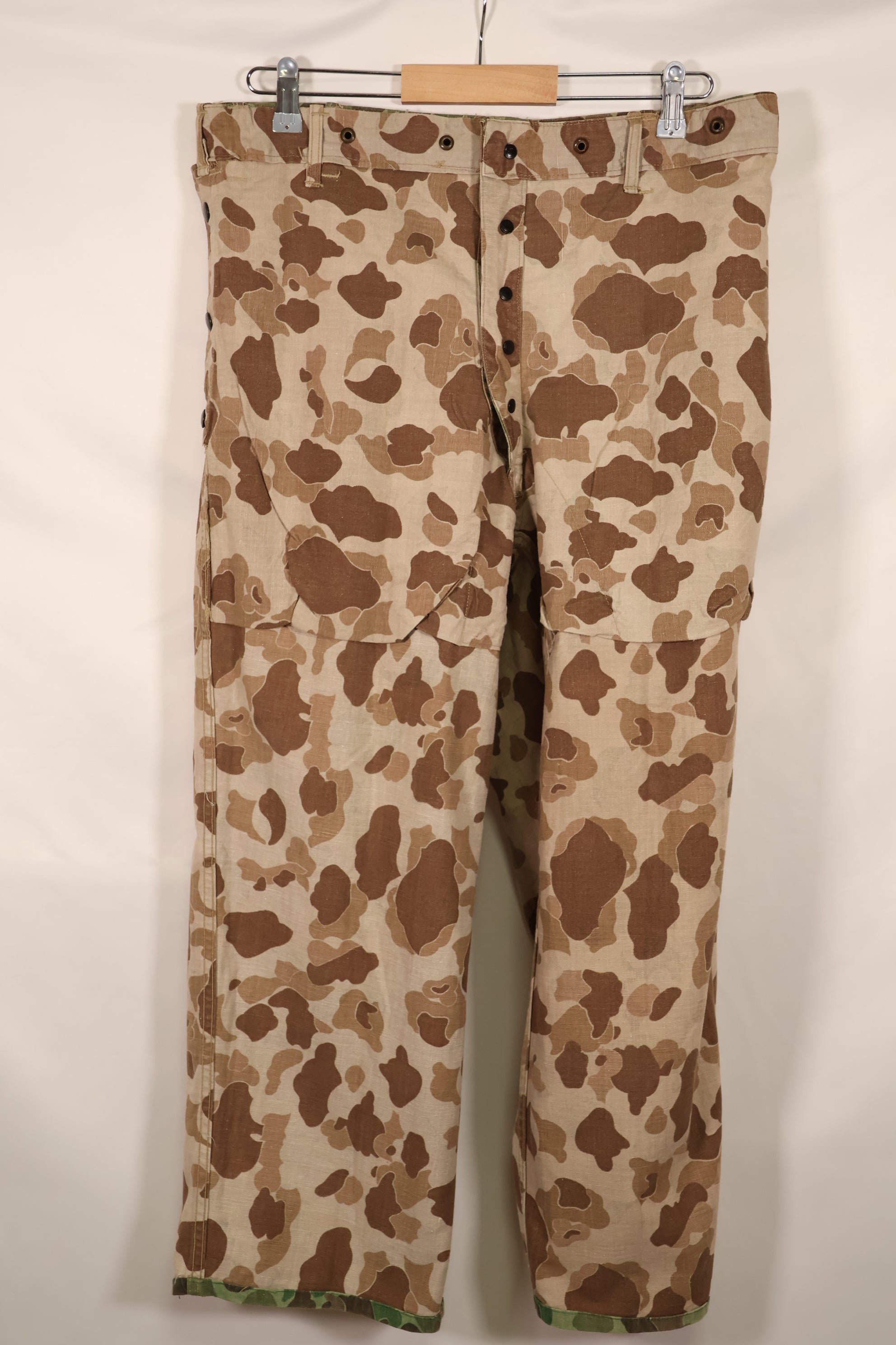 実物　WWII アメリカ海兵隊　P44　HBT　フロッグスキン迷彩　中古品