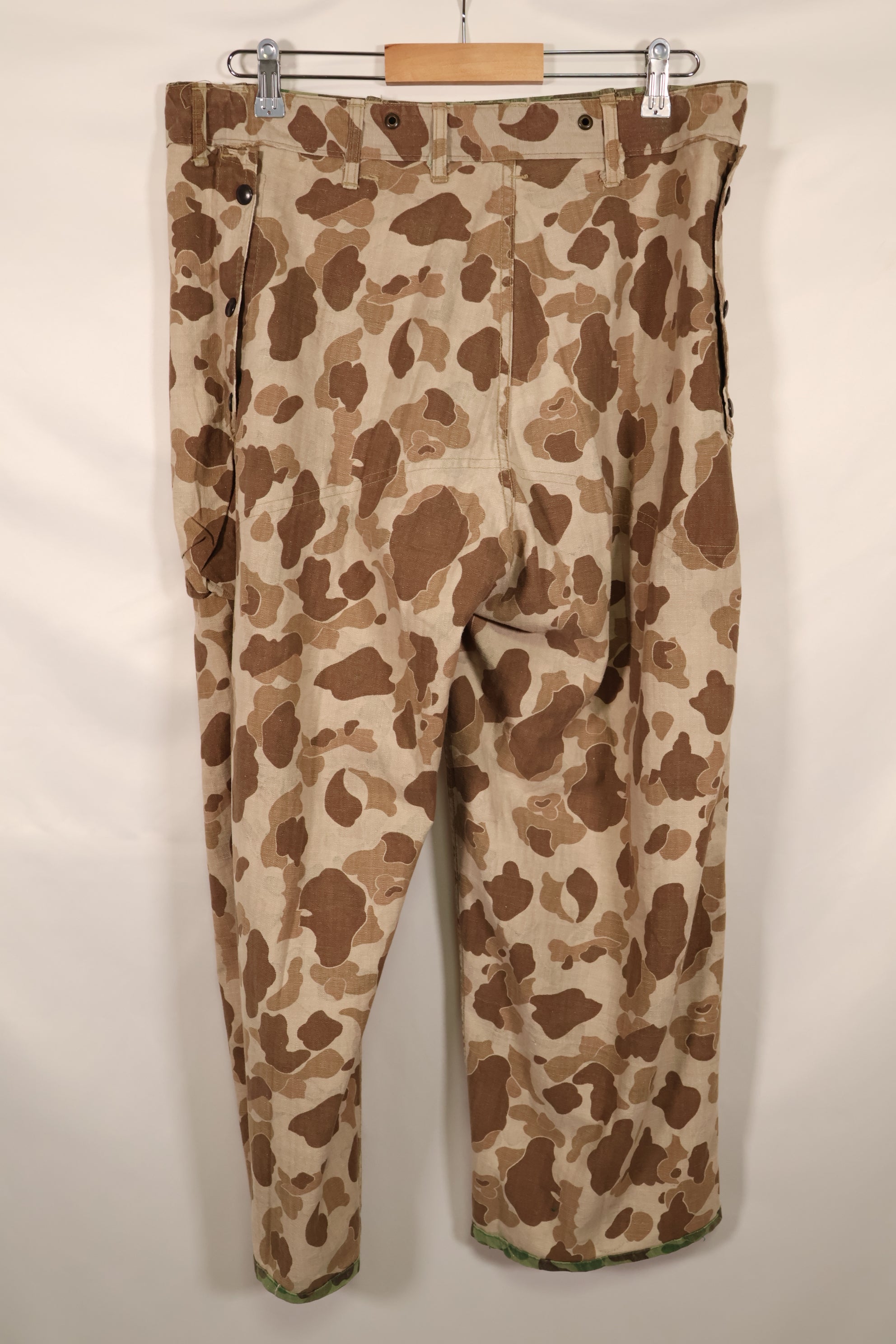 実物　WWII アメリカ海兵隊　P44　HBT　フロッグスキン迷彩　中古品