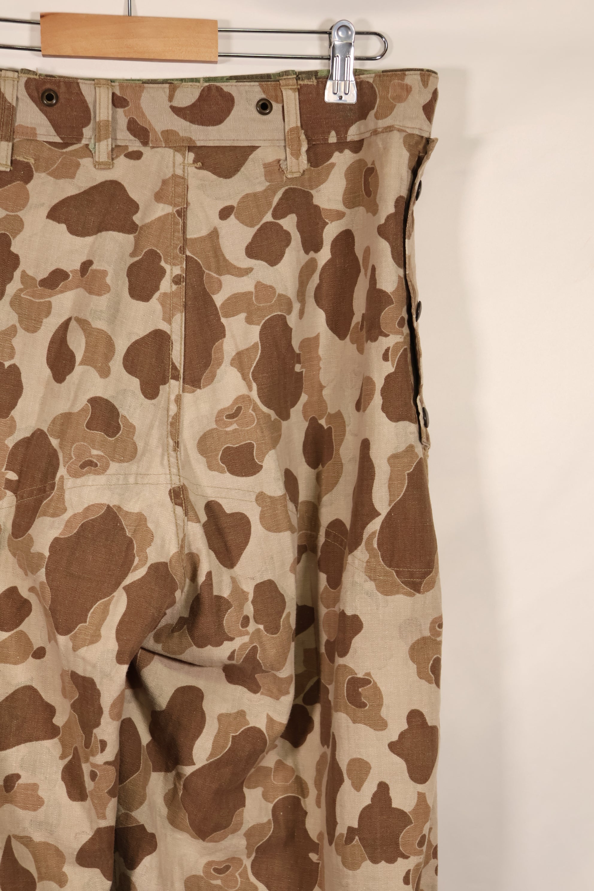 実物　WWII アメリカ海兵隊　P44　HBT　フロッグスキン迷彩　中古品