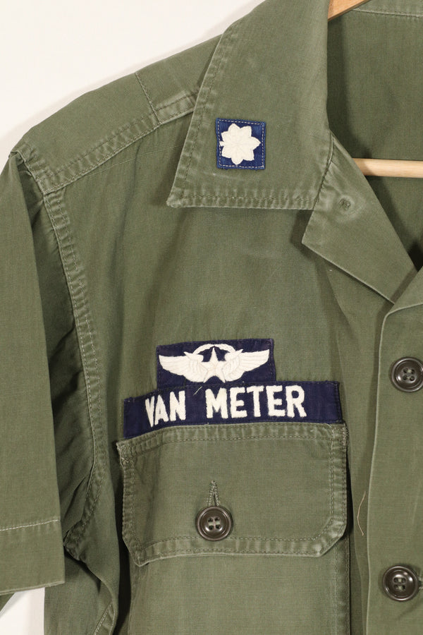 正品美国空军南越顾问 OG-107 衬衫，改良短袖，二手