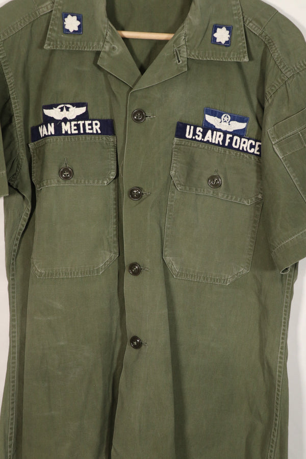 正品美国空军南越顾问 OG-107 衬衫，改良短袖，二手