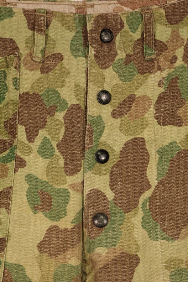 実物　WWII アメリカ海兵隊　P42　HBT　フロッグスキン迷彩　退色あり　中古品