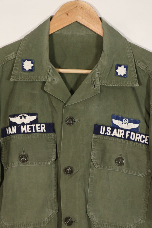 正品美国空军南越顾问 OG-107 衬衫，改良短袖，二手