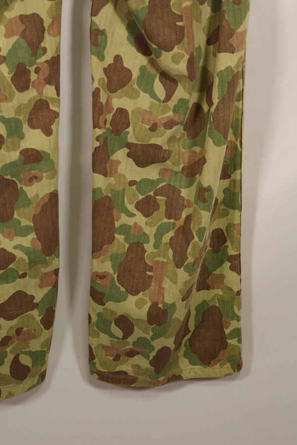 実物　WWII アメリカ海兵隊　P42　HBT　フロッグスキン迷彩　退色あり　中古品