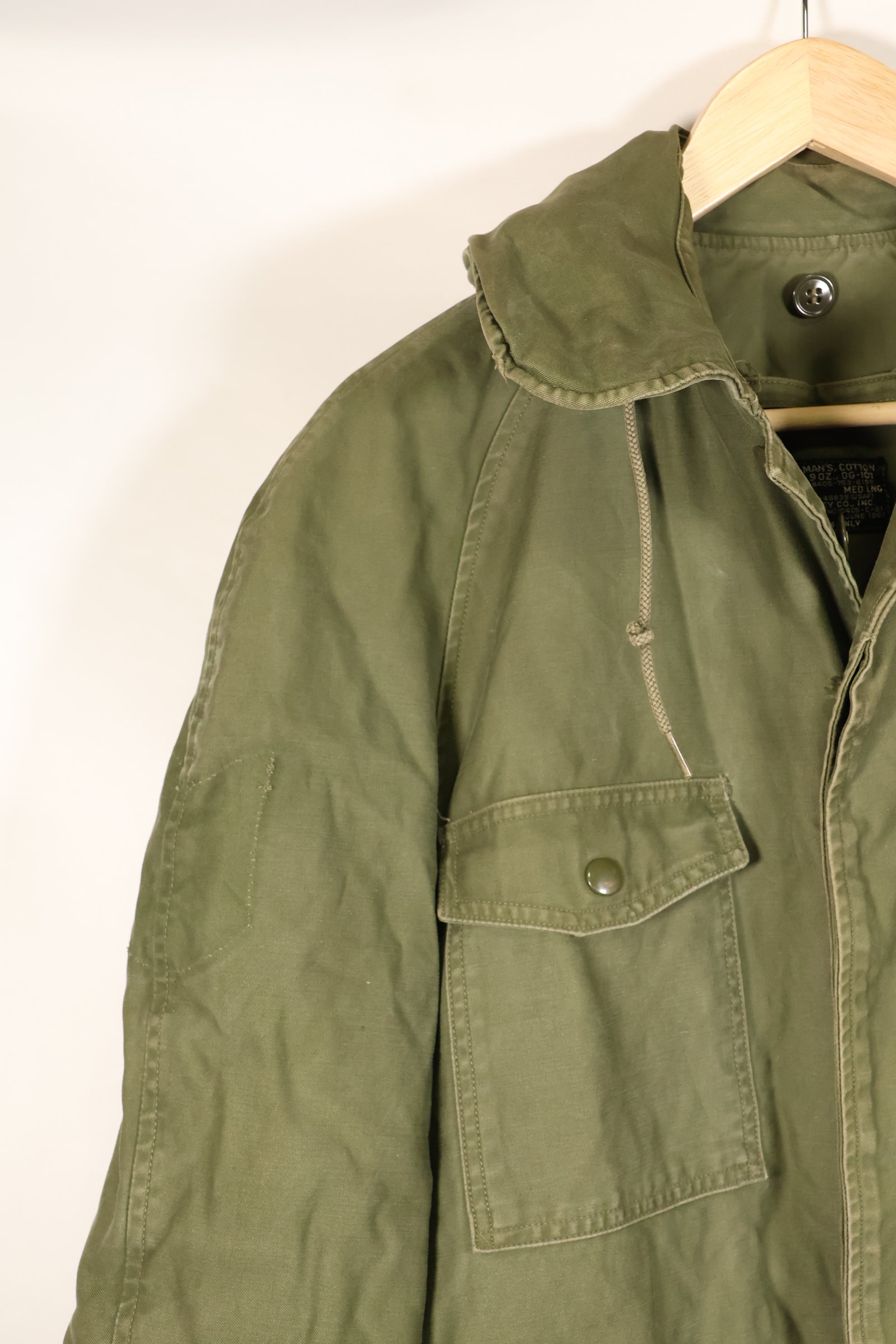 1961年契約　M-L　アメリカ空軍　USAF　地上員向け　フィールドジャケット　中古品