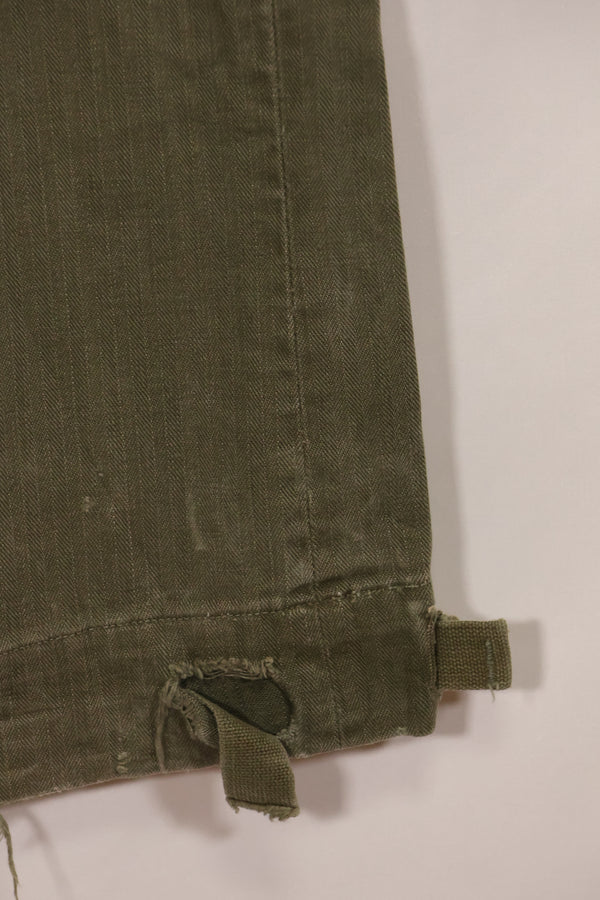 実物　1940年代　WWII アメリカ製　イギリス軍　HBT　ジャングルトラウザーズ　中古品