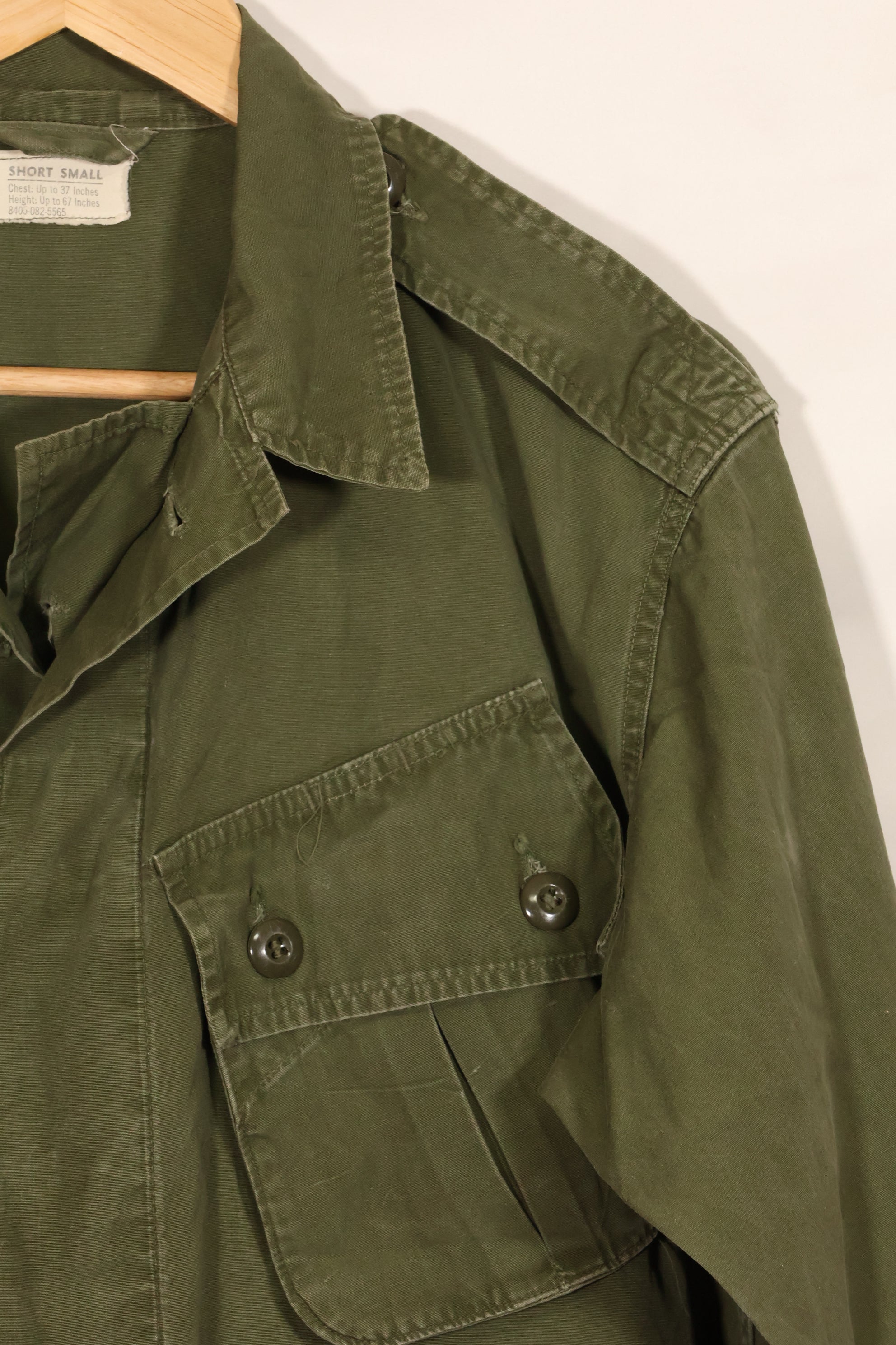 Actual S-S 1963 1st Model Jungle Fatigue Jacket Used