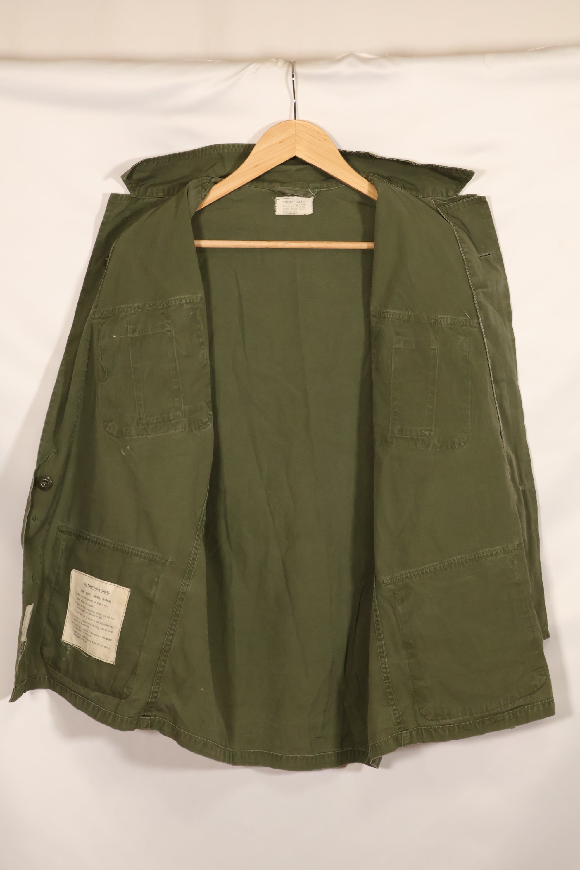 Actual S-S 1963 1st Model Jungle Fatigue Jacket Used