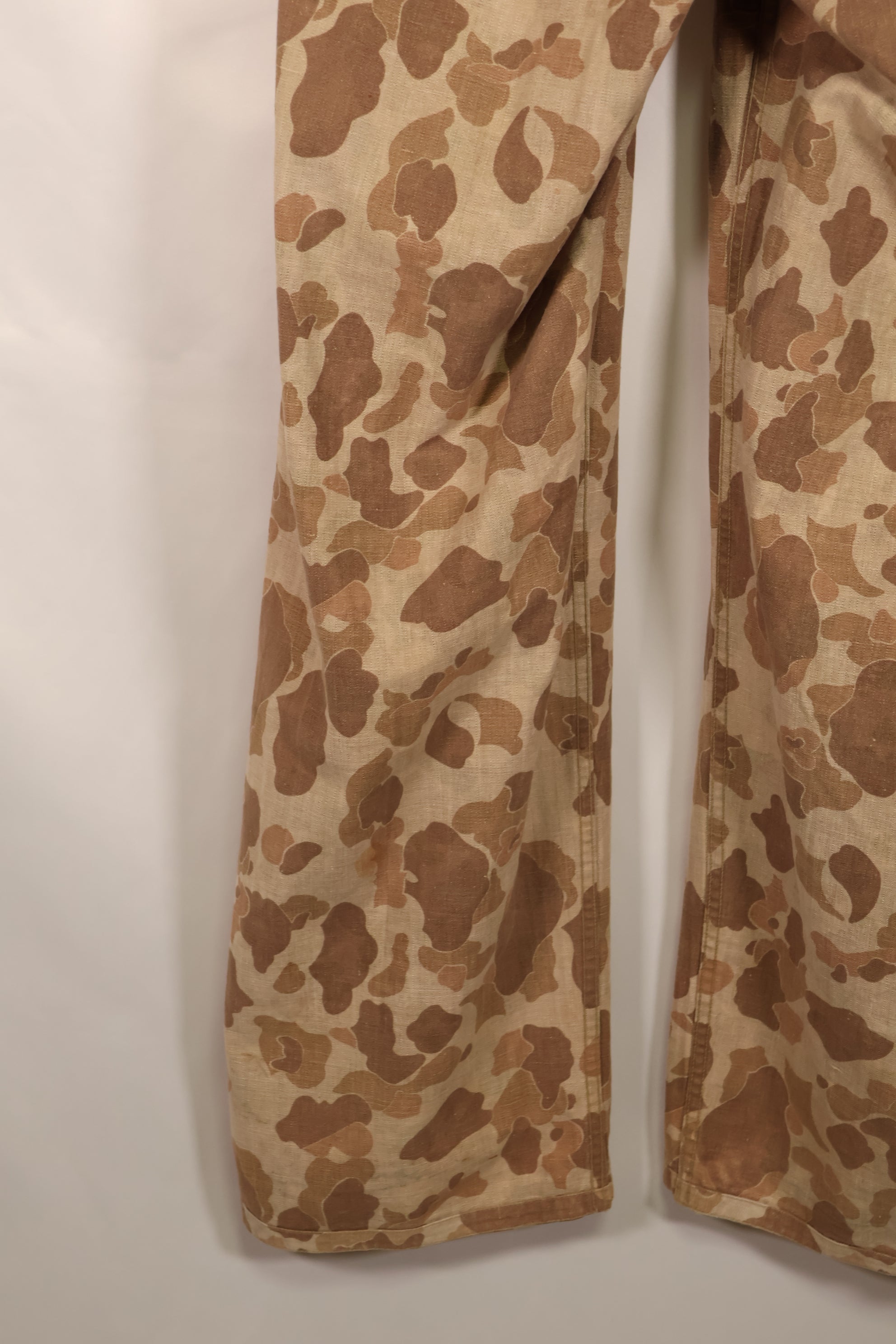 実物　WWII アメリカ海兵隊　P42　HBT　フロッグスキン迷彩　退色あり　中古品