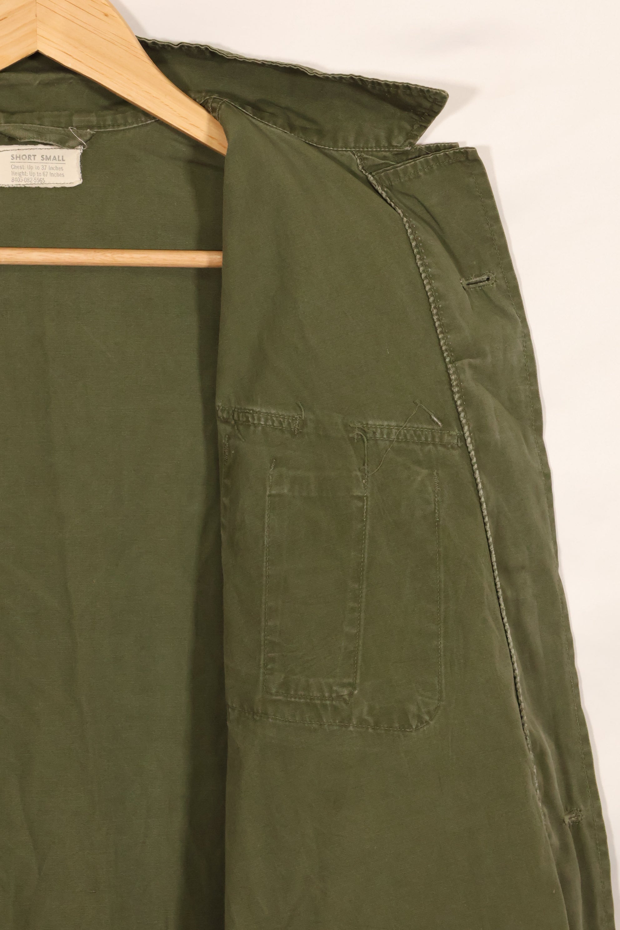 Actual S-S 1963 1st Model Jungle Fatigue Jacket Used