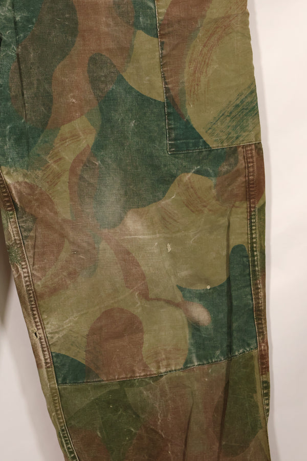 1956年　ベルギー軍　ブラッシュストローク迷彩　空挺パンツ　中古品　退色あり