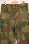 1956年　ベルギー軍　ブラッシュストローク迷彩　空挺パンツ　中古品　退色あり