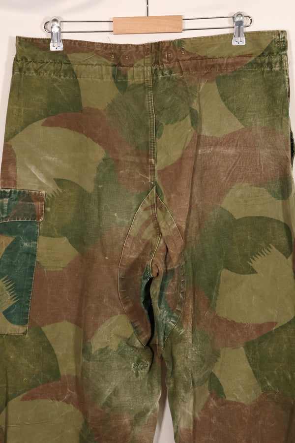 1956年　ベルギー軍　ブラッシュストローク迷彩　空挺パンツ　中古品　退色あり