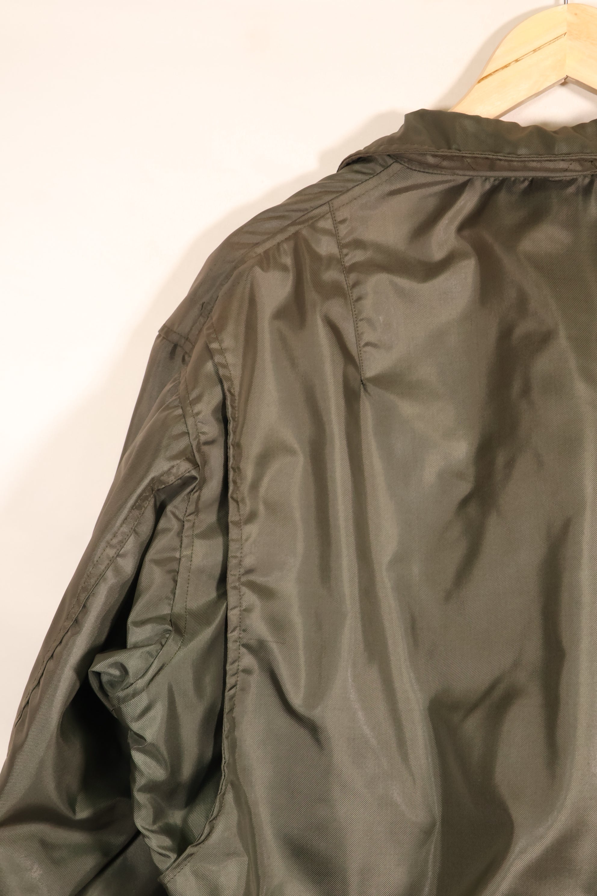 Estimated 1983 Contract, LARGE, U.S. Navy, CWU-45P Flight Jacket with Pleats, Used