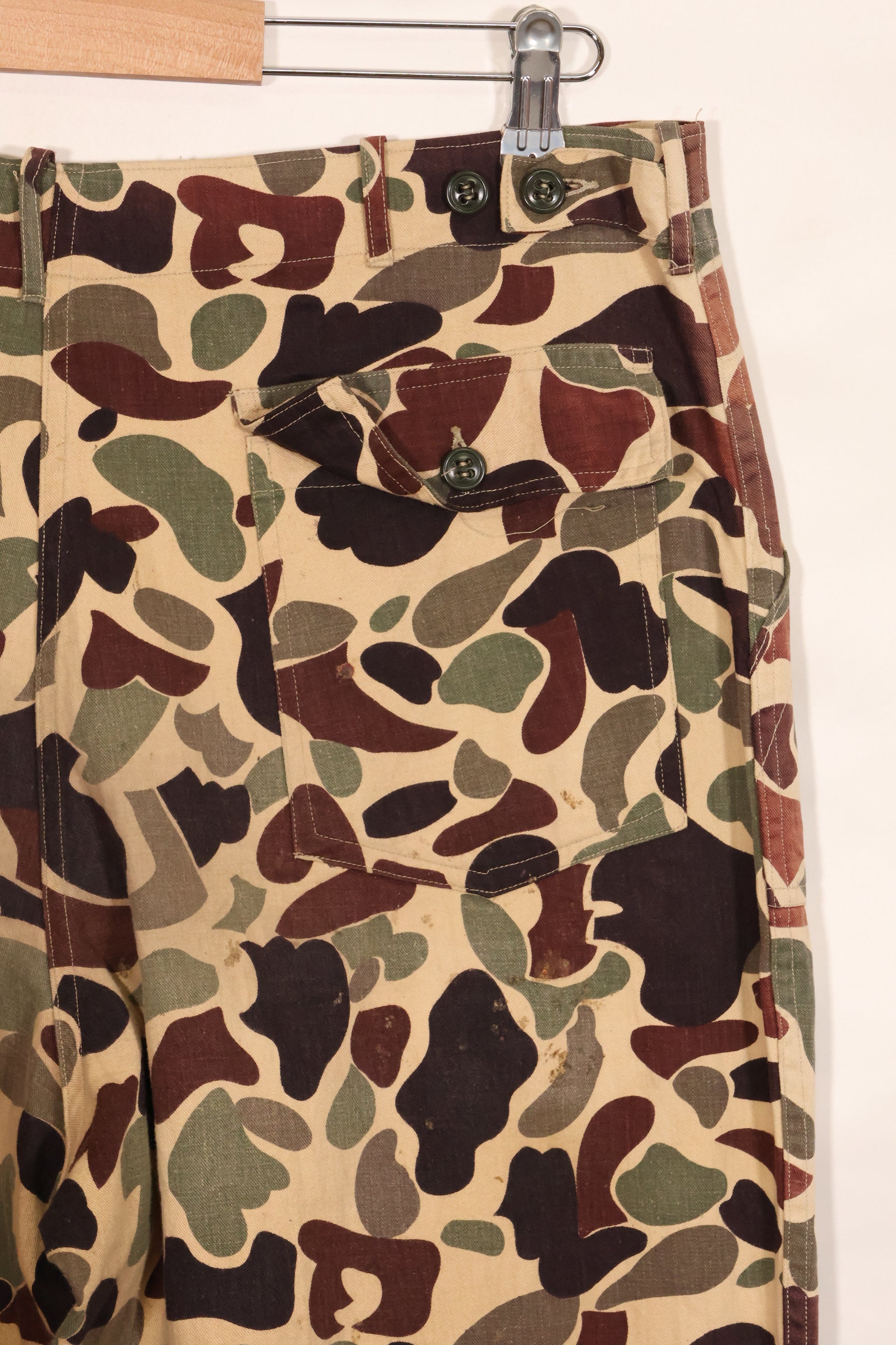 1960年代前半〜中盤　CIDG　ベオガム迷彩　ユーティリティカット　大きめサイズ 退色あり　中古品