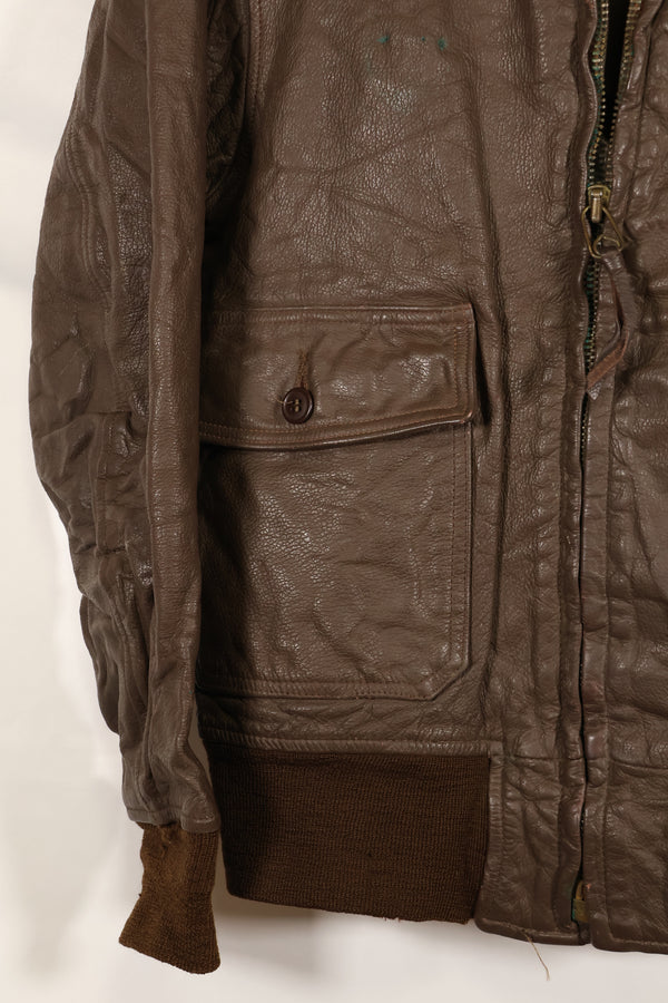 1977年契約　パッチ付　アメリカ海軍　G-1　フライトジャケット　サイズ40　状態良い