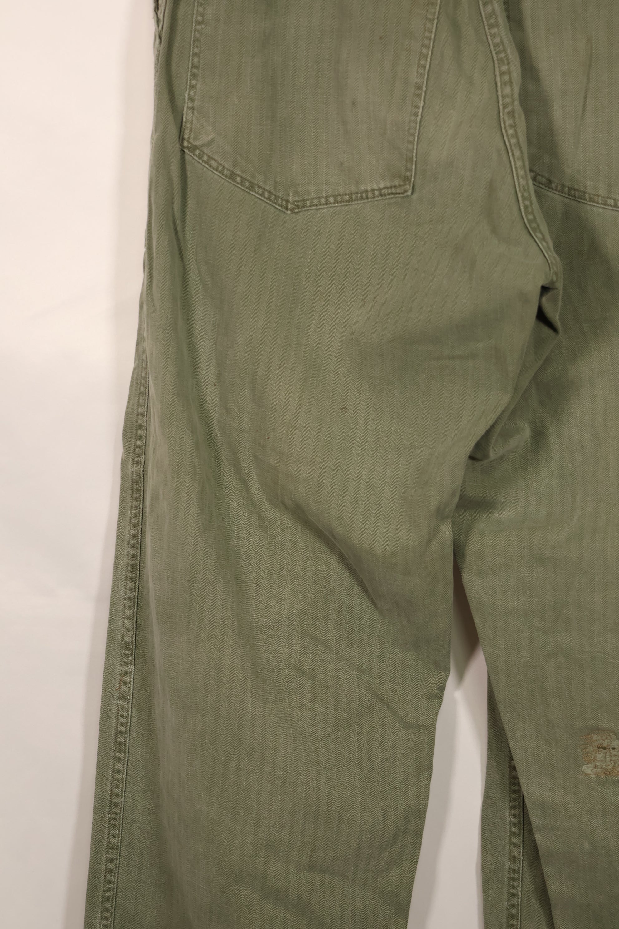 実物　WWII 1940年代　アメリカ海兵隊　USMC　P42　HBTパンツ　中古品