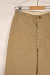 実物　WWII 1940年代　アメリカ陸軍　コットンチノパンツ　中古品　大脱走