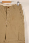 実物　WWII 1940年代　アメリカ陸軍　コットンチノパンツ　中古品　大脱走