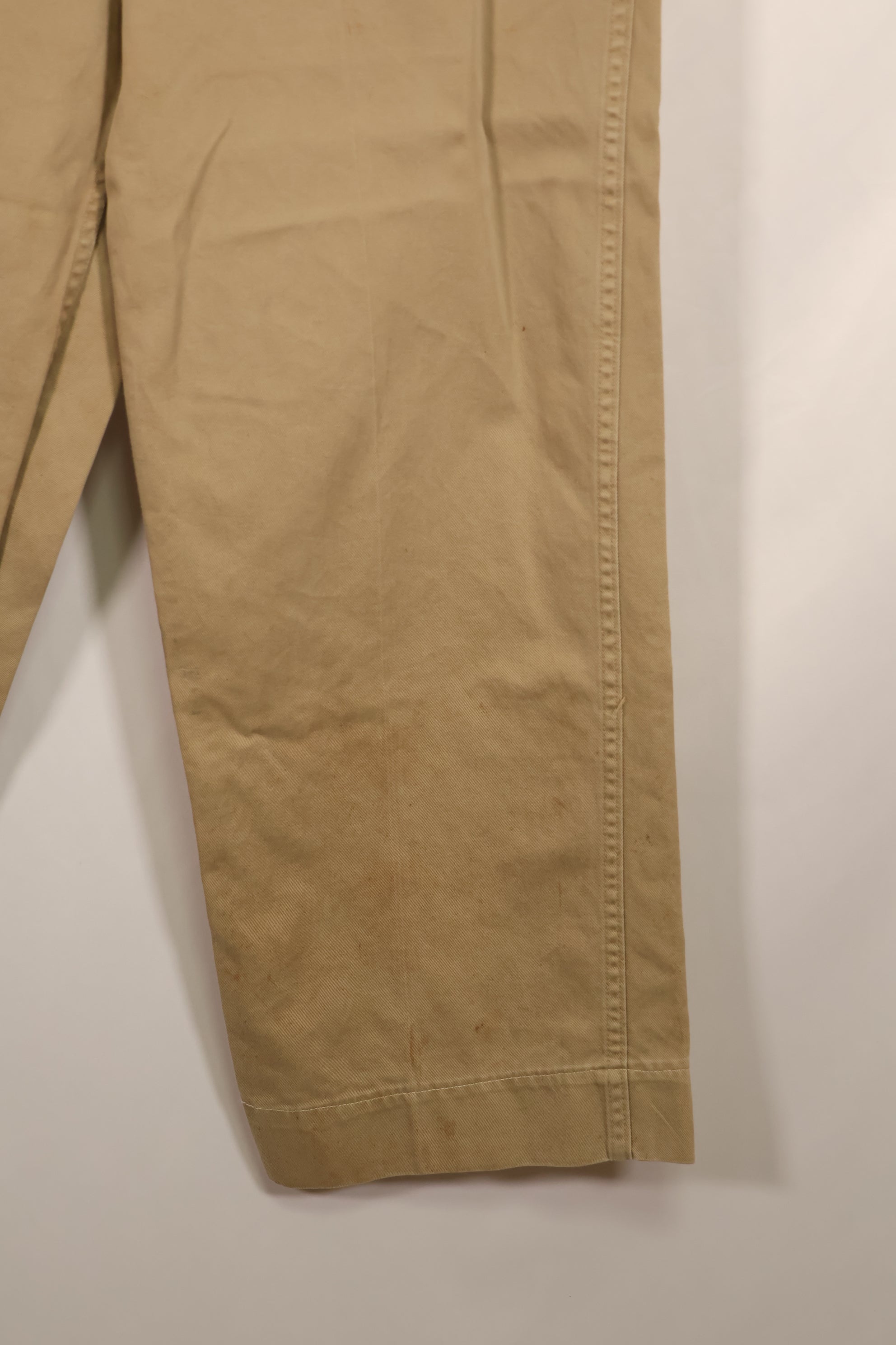 実物　WWII 1940年代　アメリカ陸軍　コットンチノパンツ　中古品　大脱走