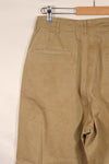 実物　WWII 1940年代　アメリカ陸軍　コットンチノパンツ　中古品　大脱走
