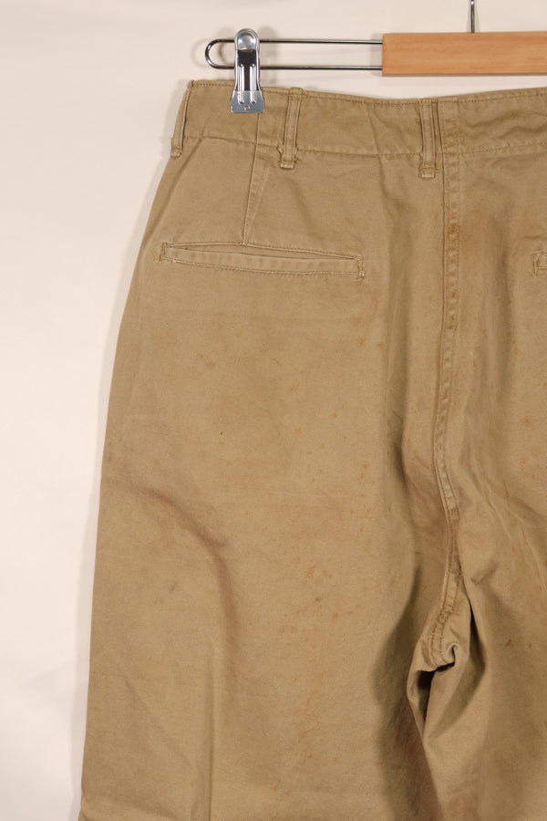 実物　WWII 1940年代　アメリカ陸軍　コットンチノパンツ　中古品　大脱走