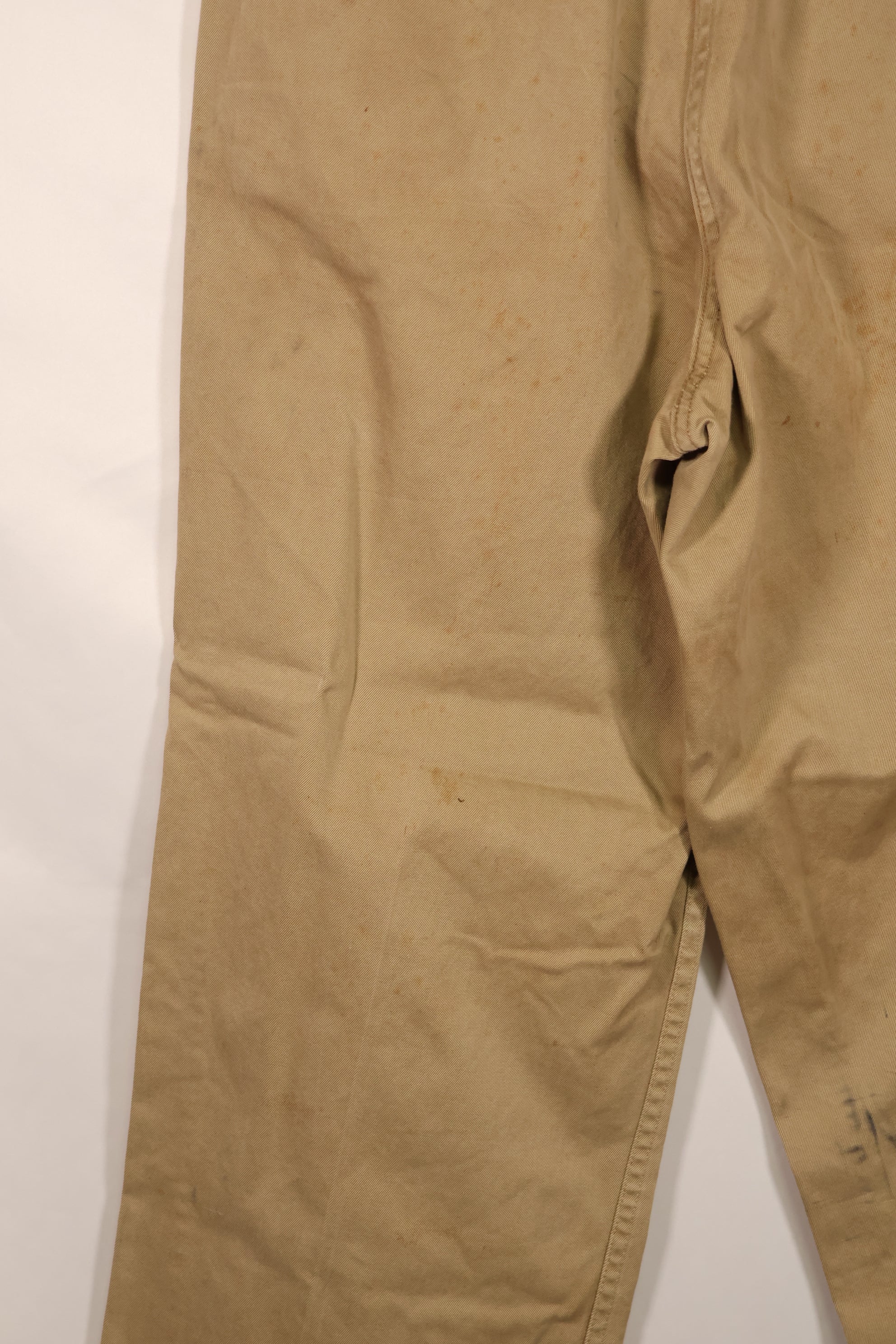 実物　WWII 1940年代　アメリカ陸軍　コットンチノパンツ　中古品　大脱走