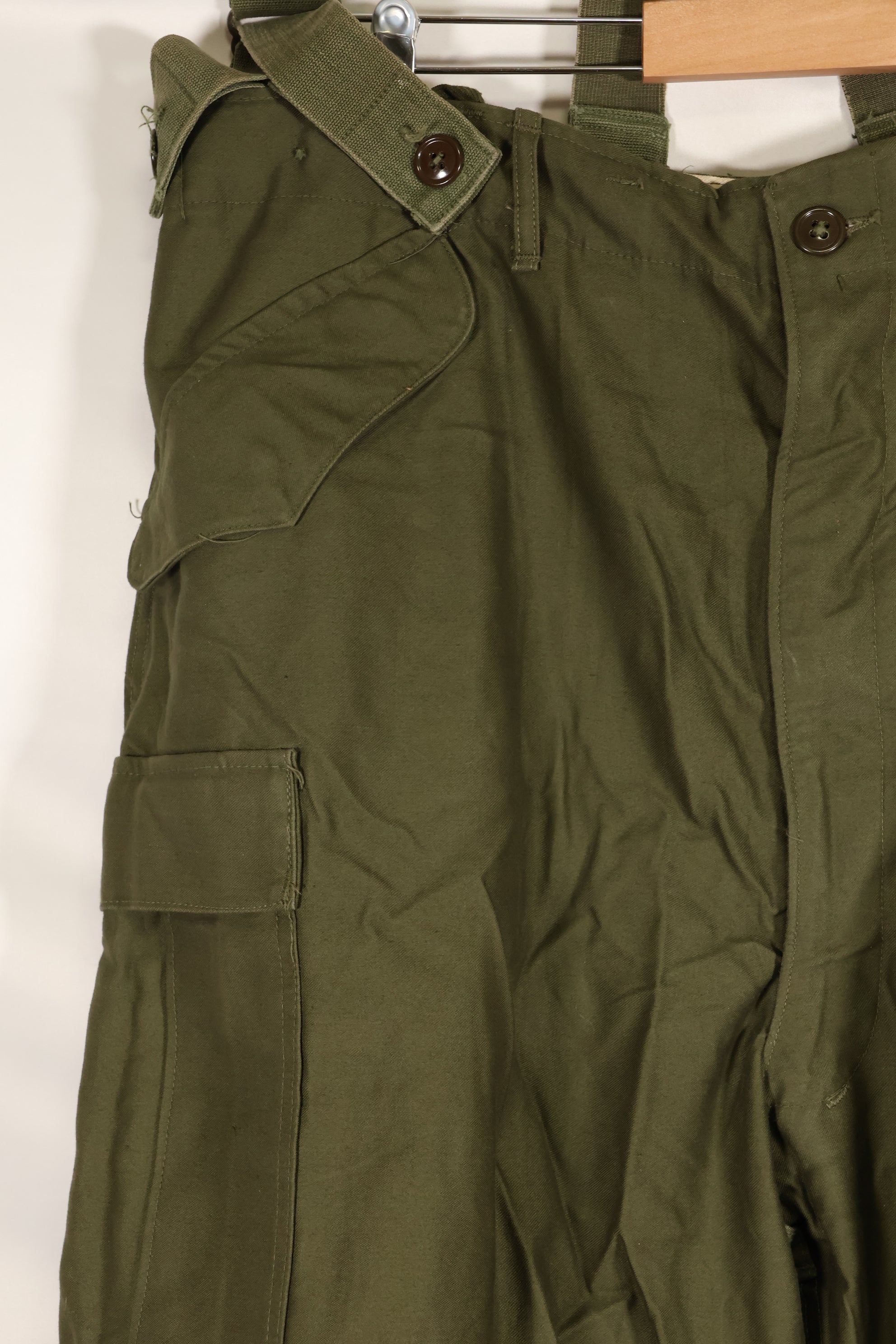 1951年契約　L-R　M51 コットン　フィールドパンツ　サスペンダー付き　中古品