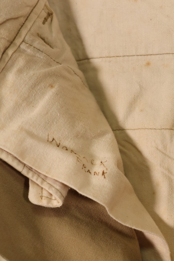 実物　WWII 1940年代　アメリカ陸軍　コットンチノパンツ　中古品　大脱走