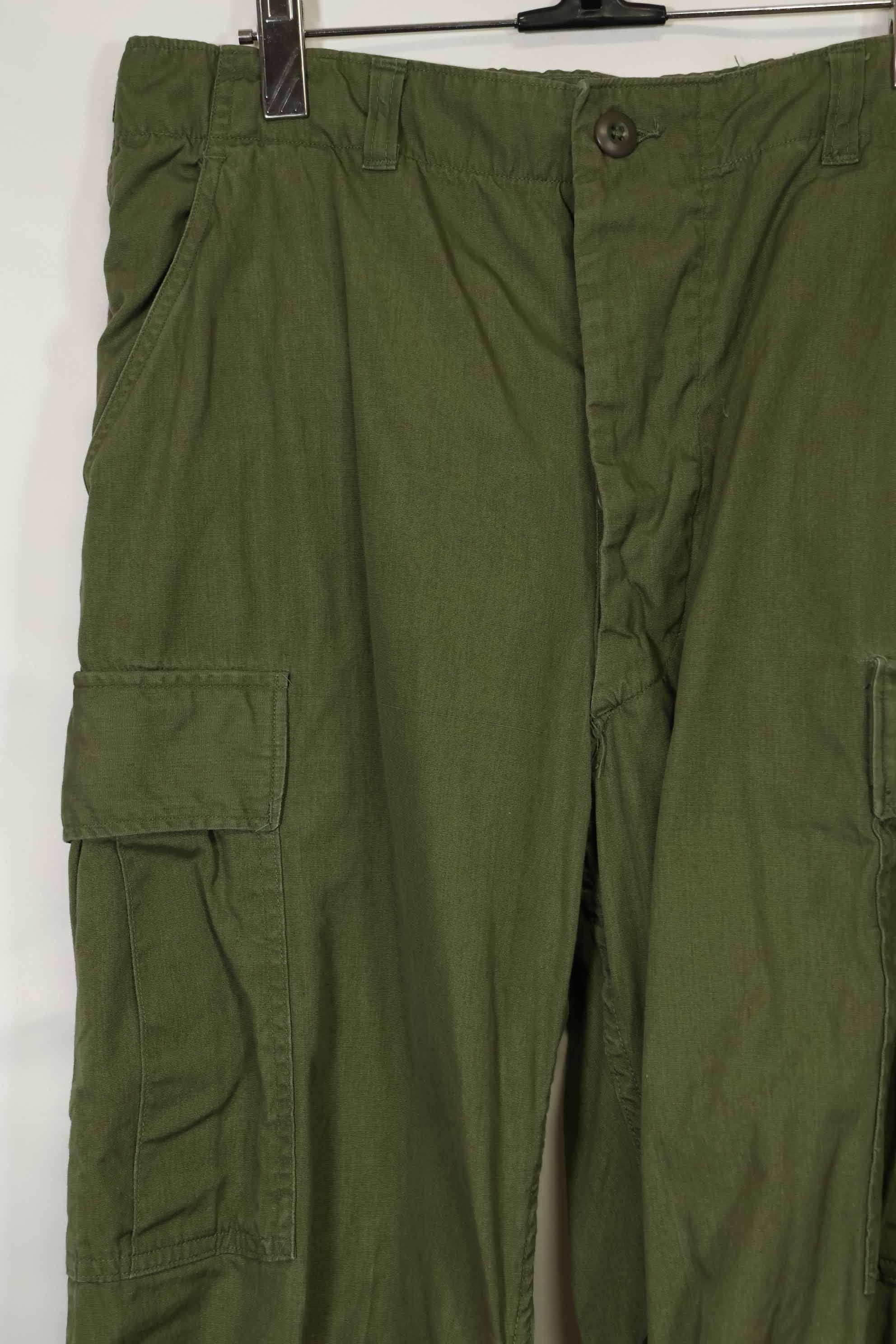 推定1967年契約　3rd Model ノンリップストップ　ジャングルファティーグ　パンツ　M-R　中古品