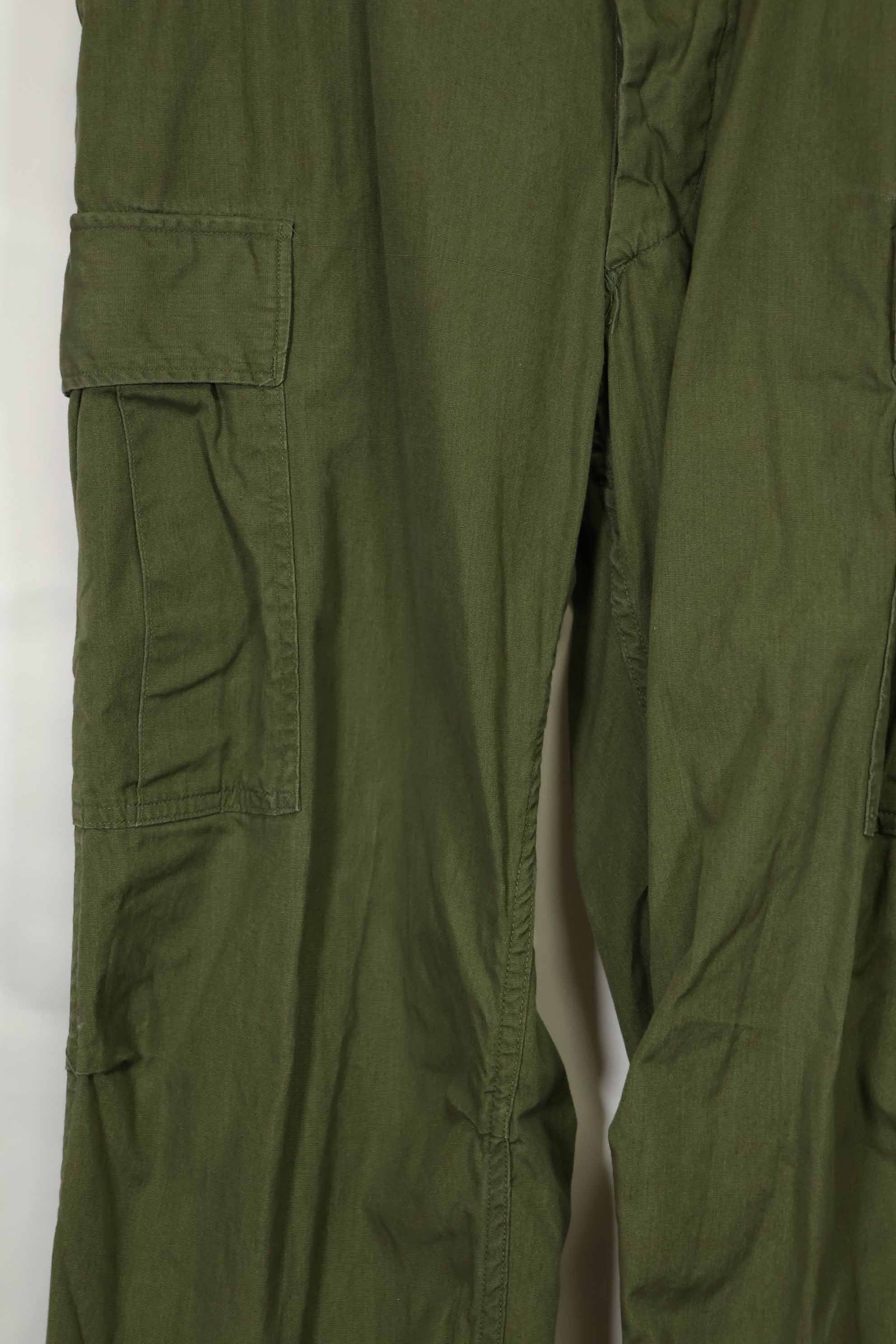 推定1967年契約　3rd Model ノンリップストップ　ジャングルファティーグ　パンツ　M-R　中古品