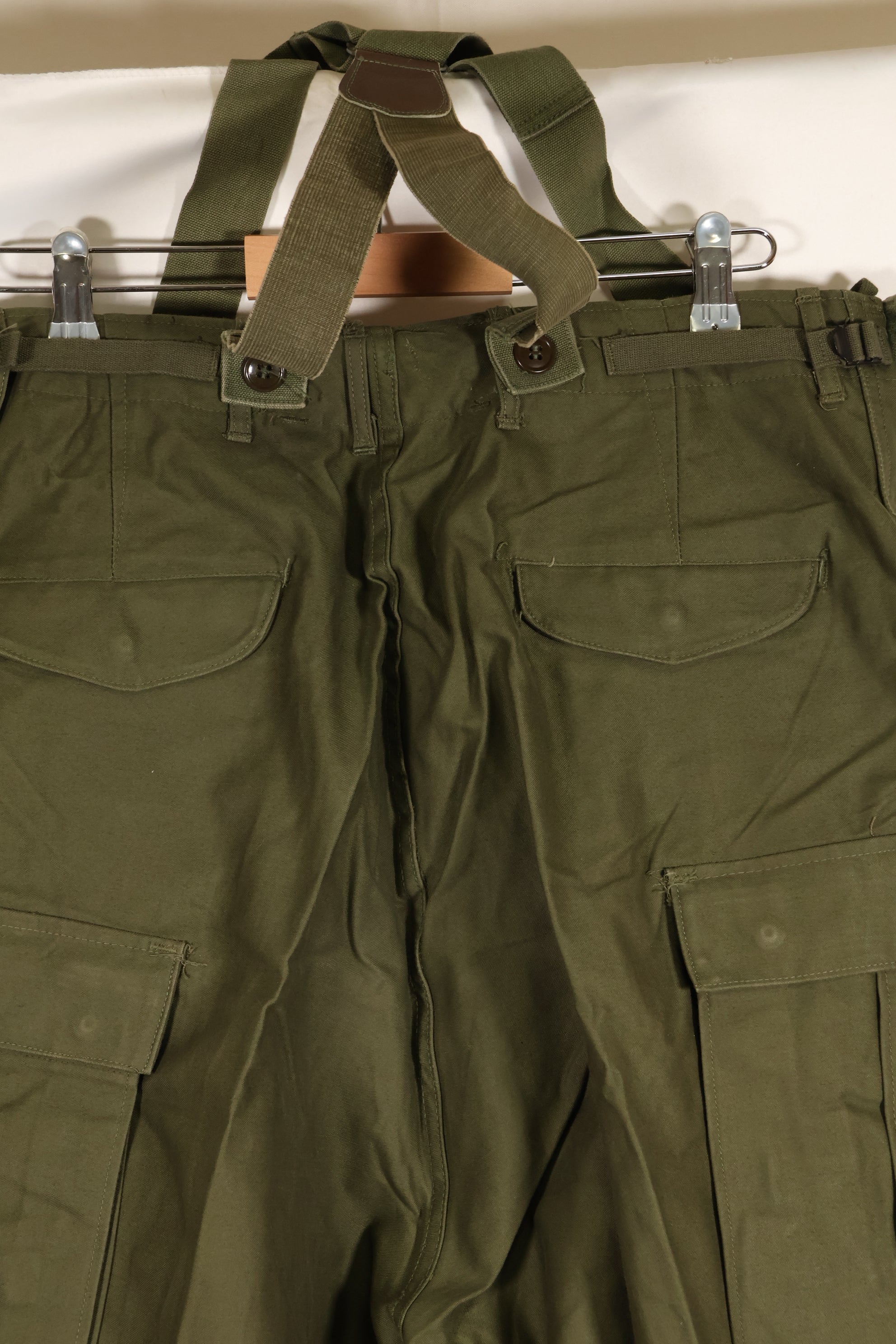 1951年契約　L-R　M51 コットン　フィールドパンツ　サスペンダー付き　中古品